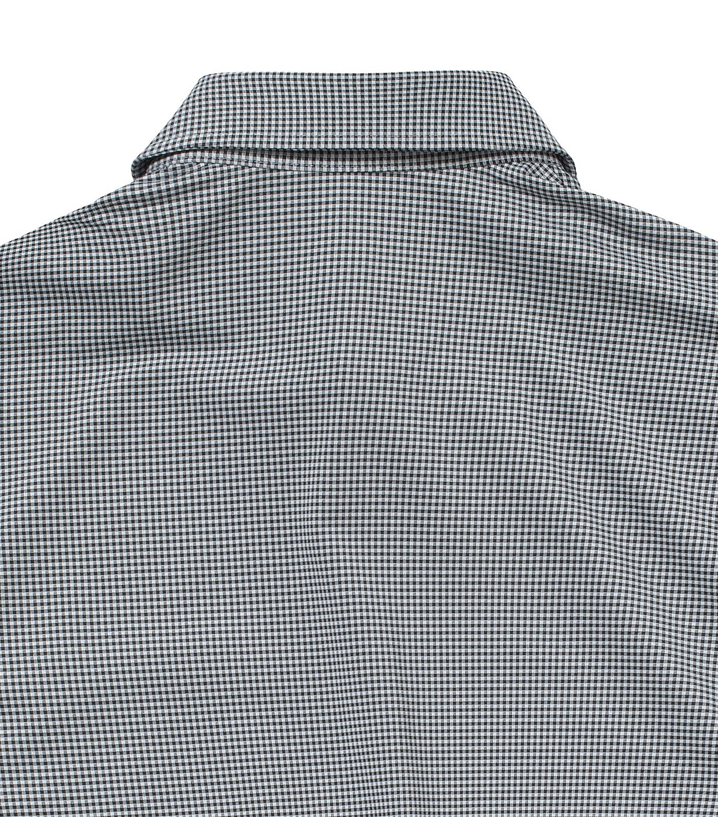 Checked Piqué Polo Black