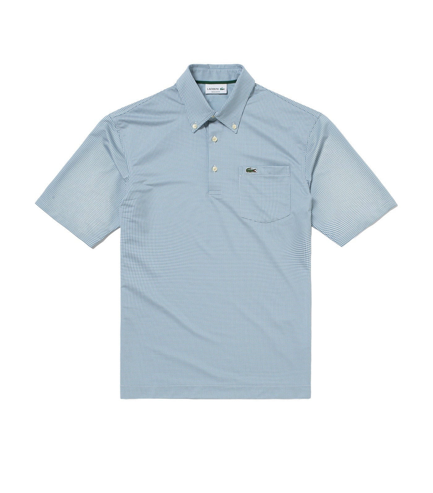 Checked Piqué Polo Limestone