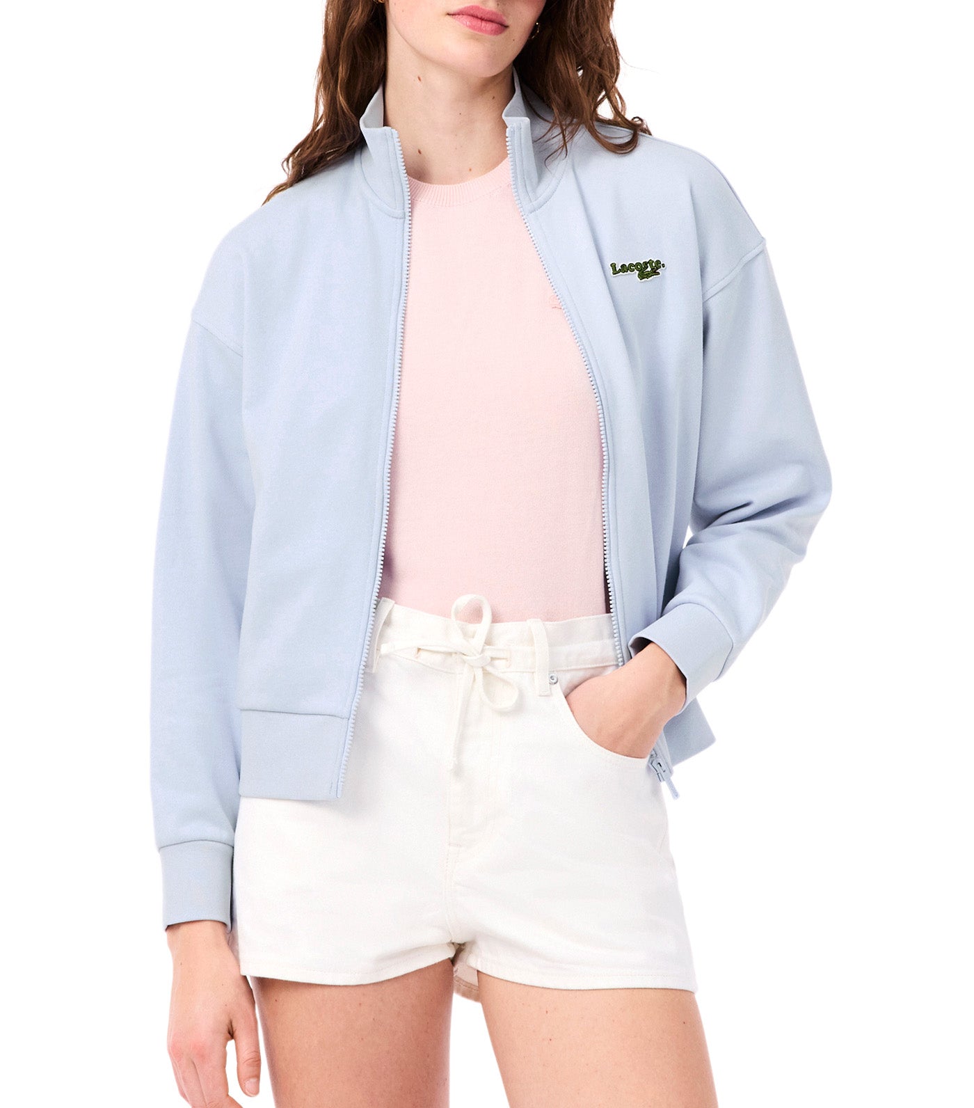 Relaxed Fit Zipped Badge Sweatshirt