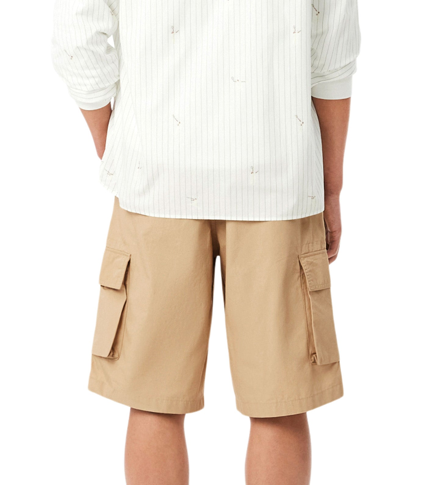 Lacoste Straight Fit Cotton Twill Cargo Bermuda Shorts Viennese