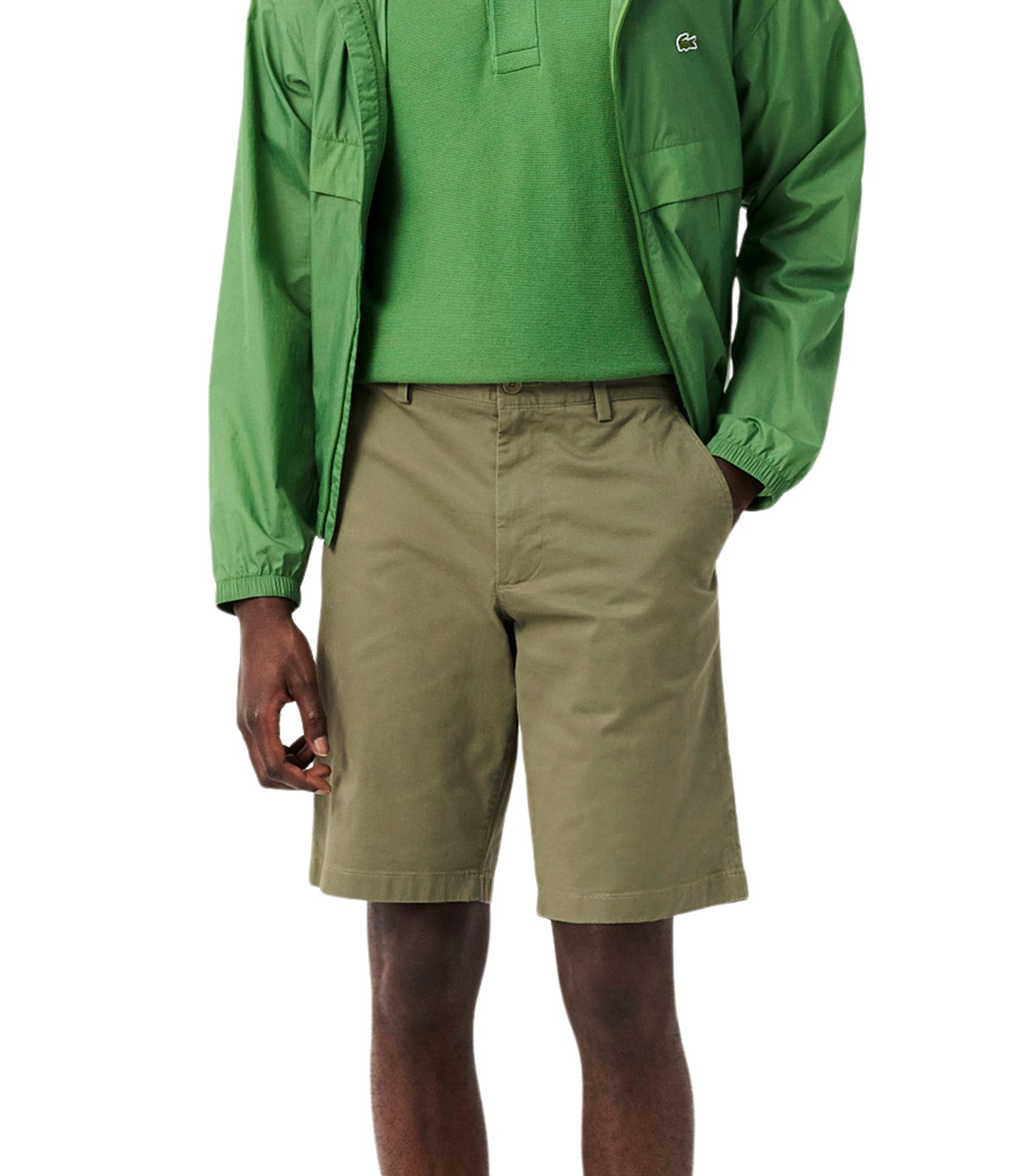 Lacoste Stretch Twill Chino Shorts Khaki