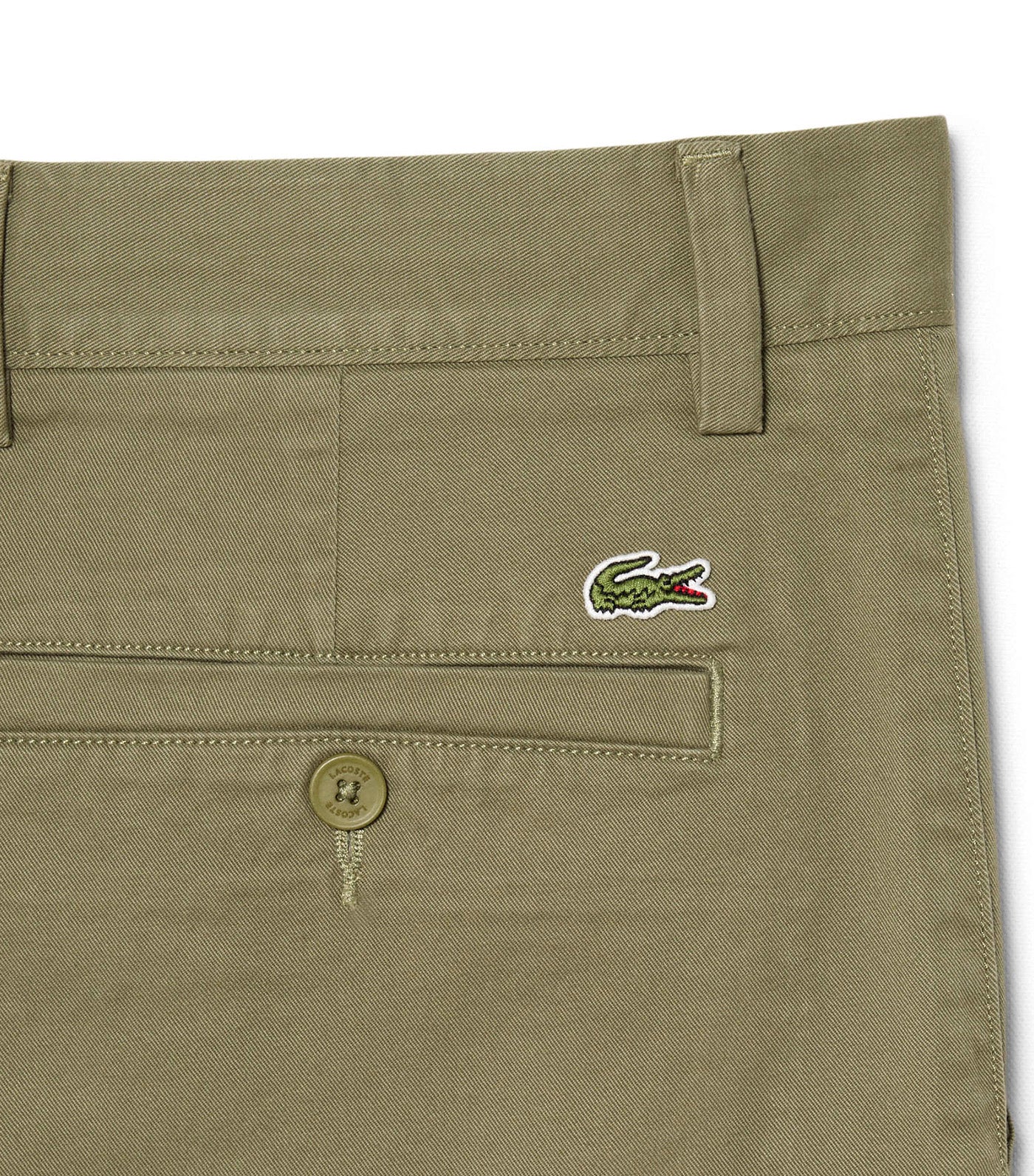 Lacoste Stretch Twill Chino Shorts Khaki