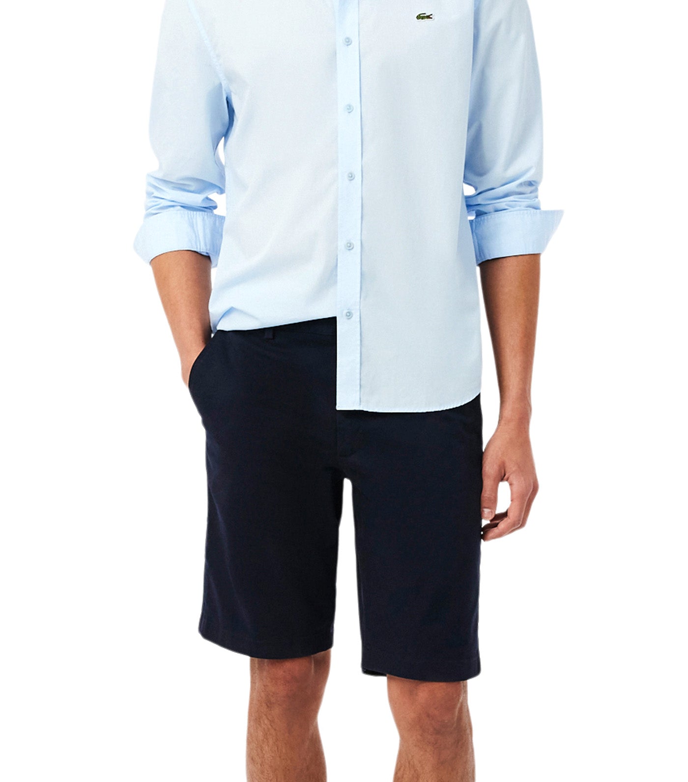 Lacoste Stretch Twill Chino Shorts Abysm