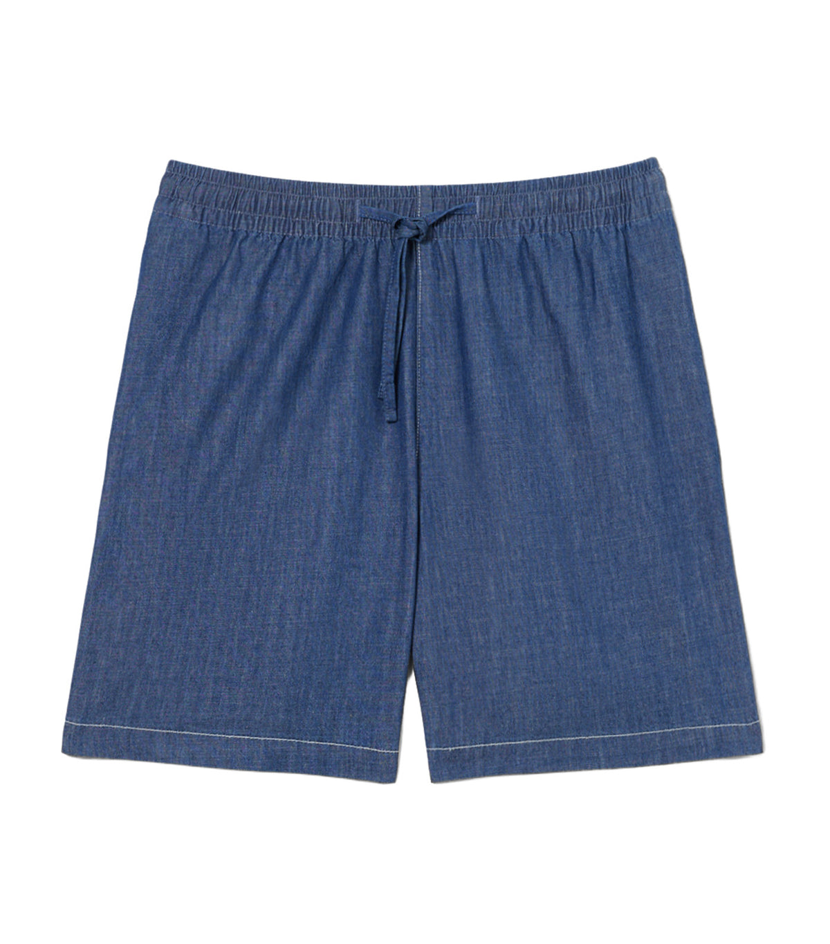 Relaxed Fit Denim Shorts Dark Wash Blue