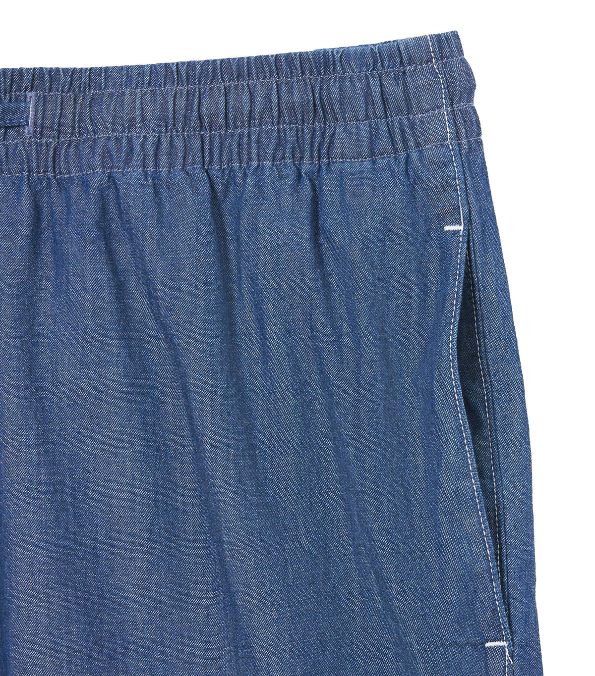 Relaxed Fit Denim Shorts Dark Wash Blue