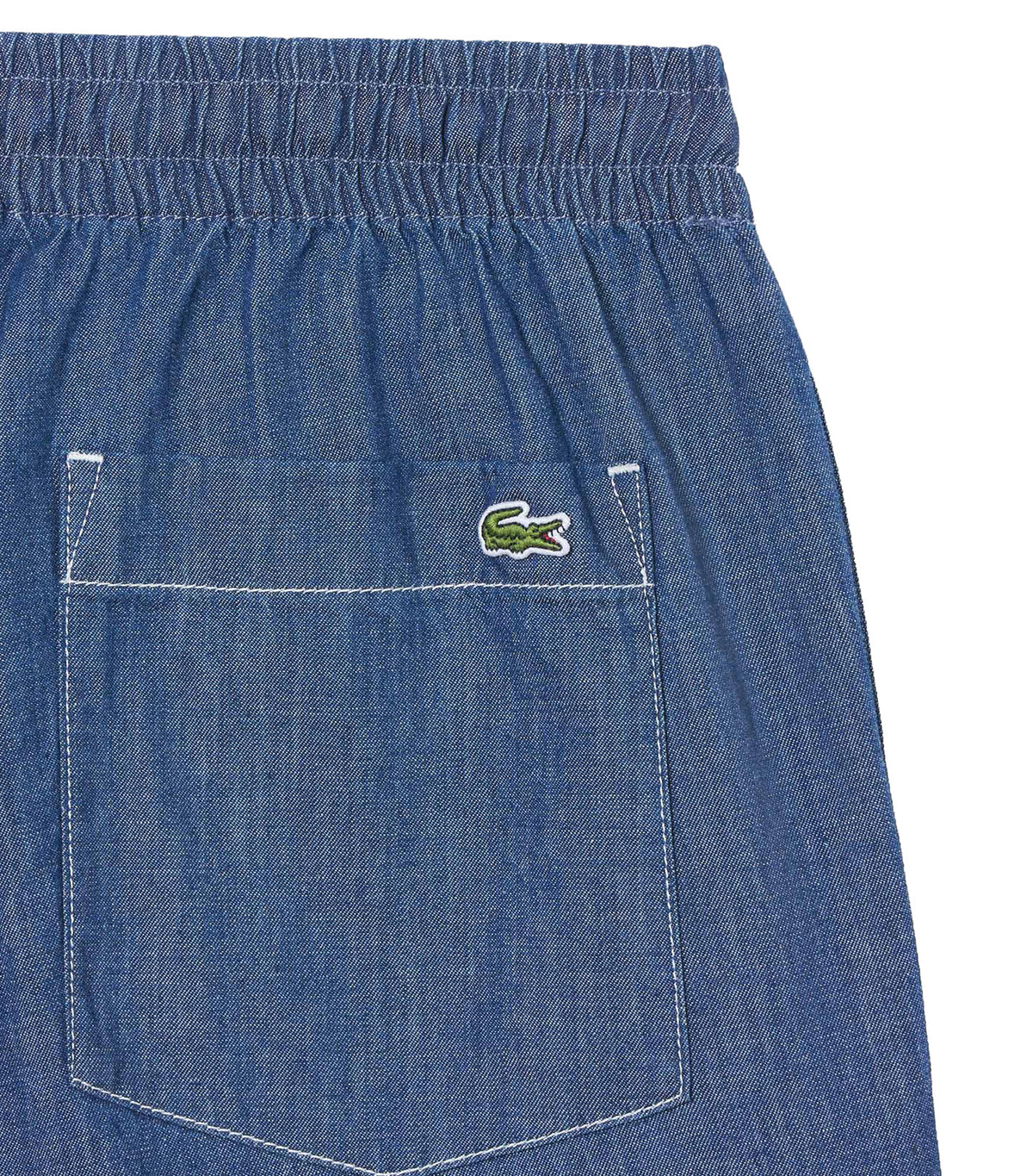 Relaxed Fit Denim Shorts Dark Wash Blue