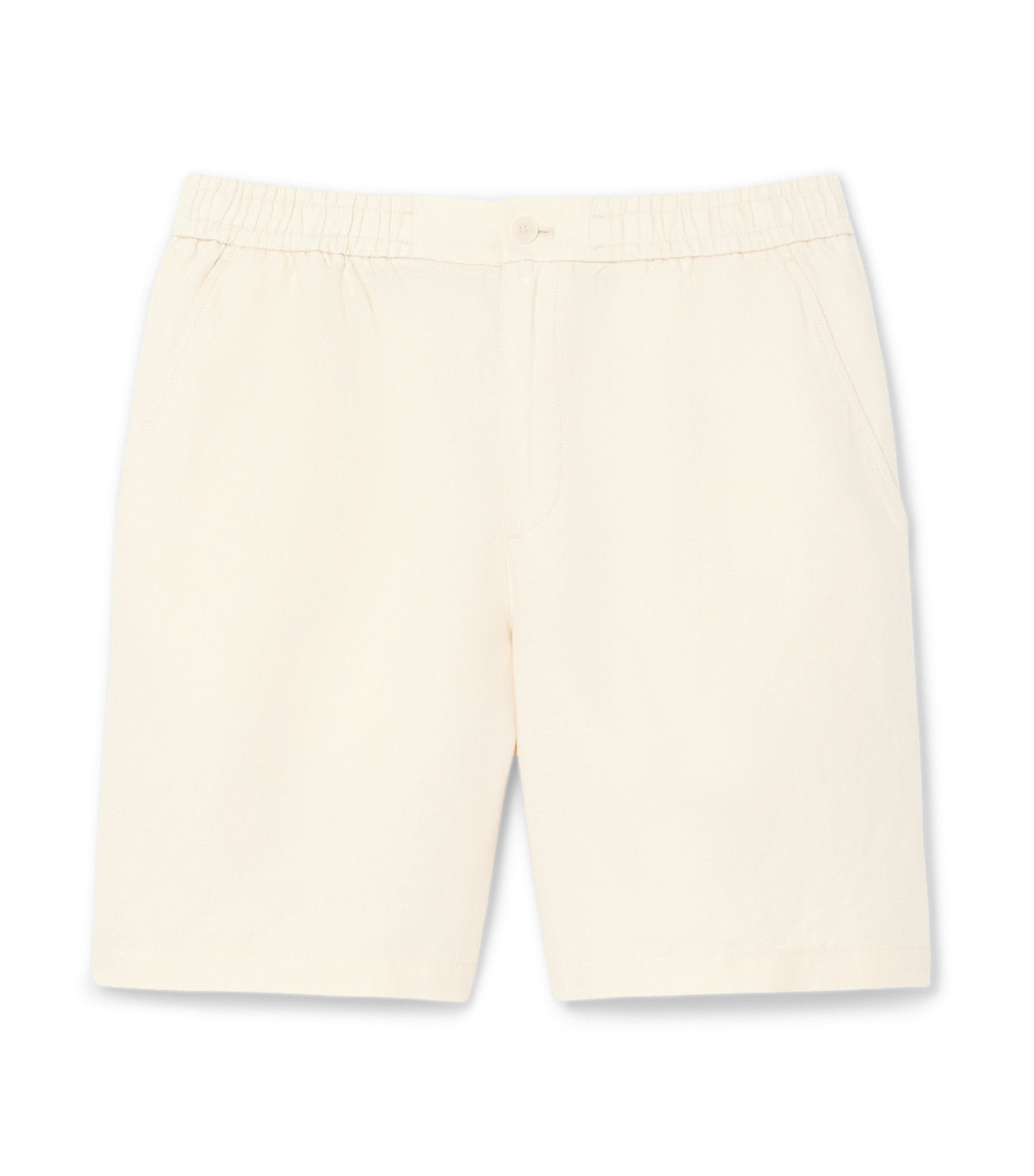 Regular Fit Linen Blend Twill Shorts Naturel Clair