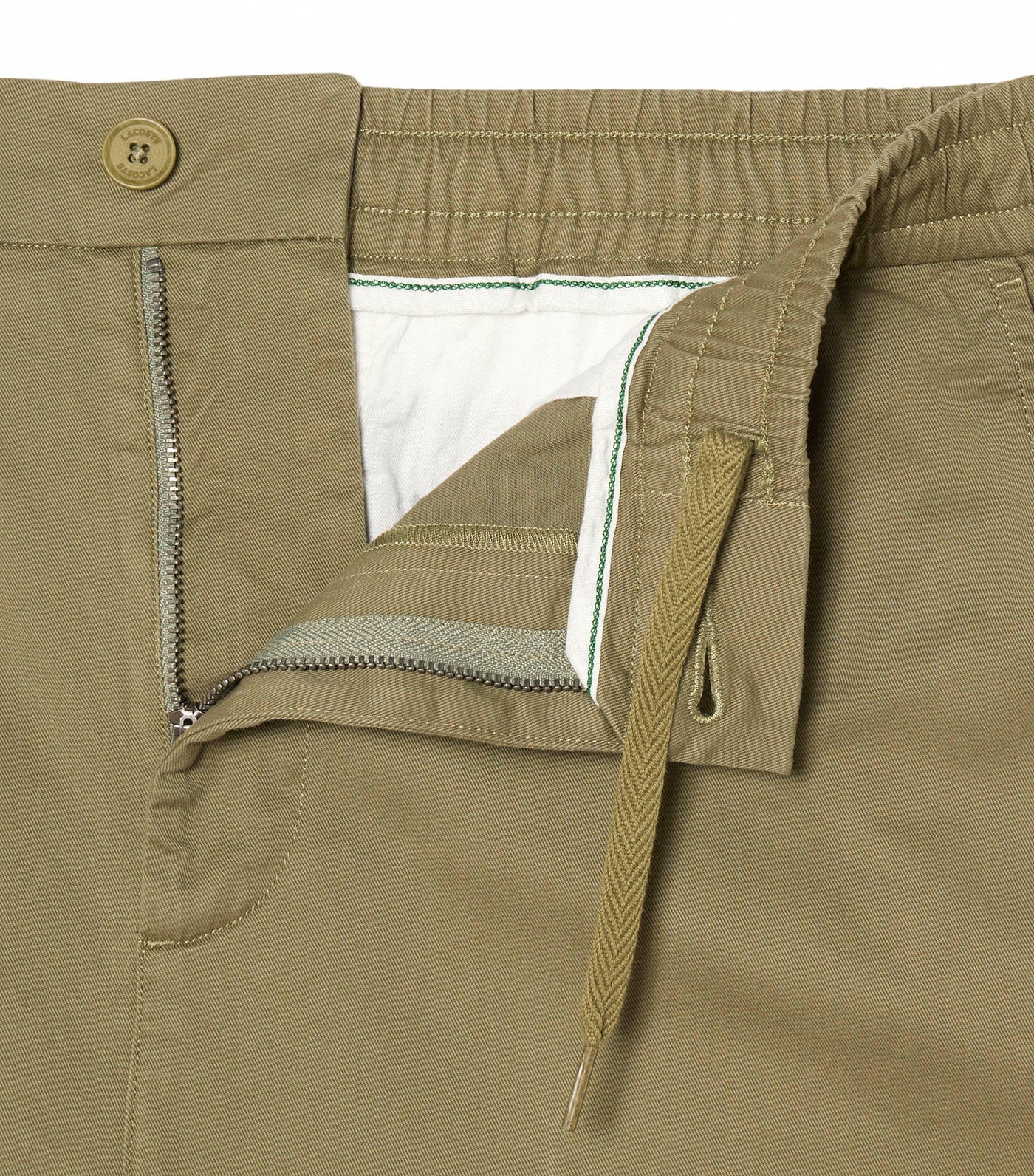 Regular Fit Cotton Twill Chino Pants Khaki