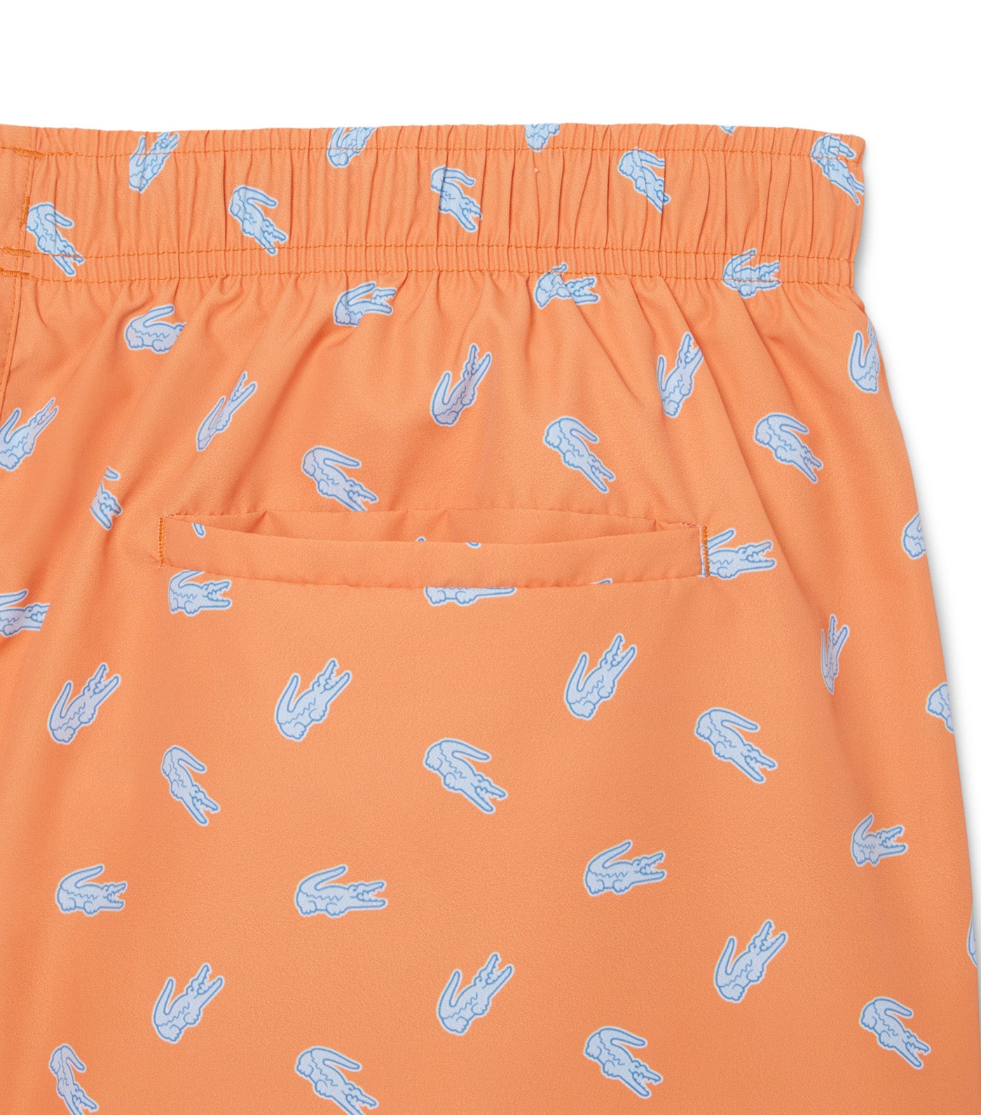 Mid Length Crocodile Print Swim Trunks