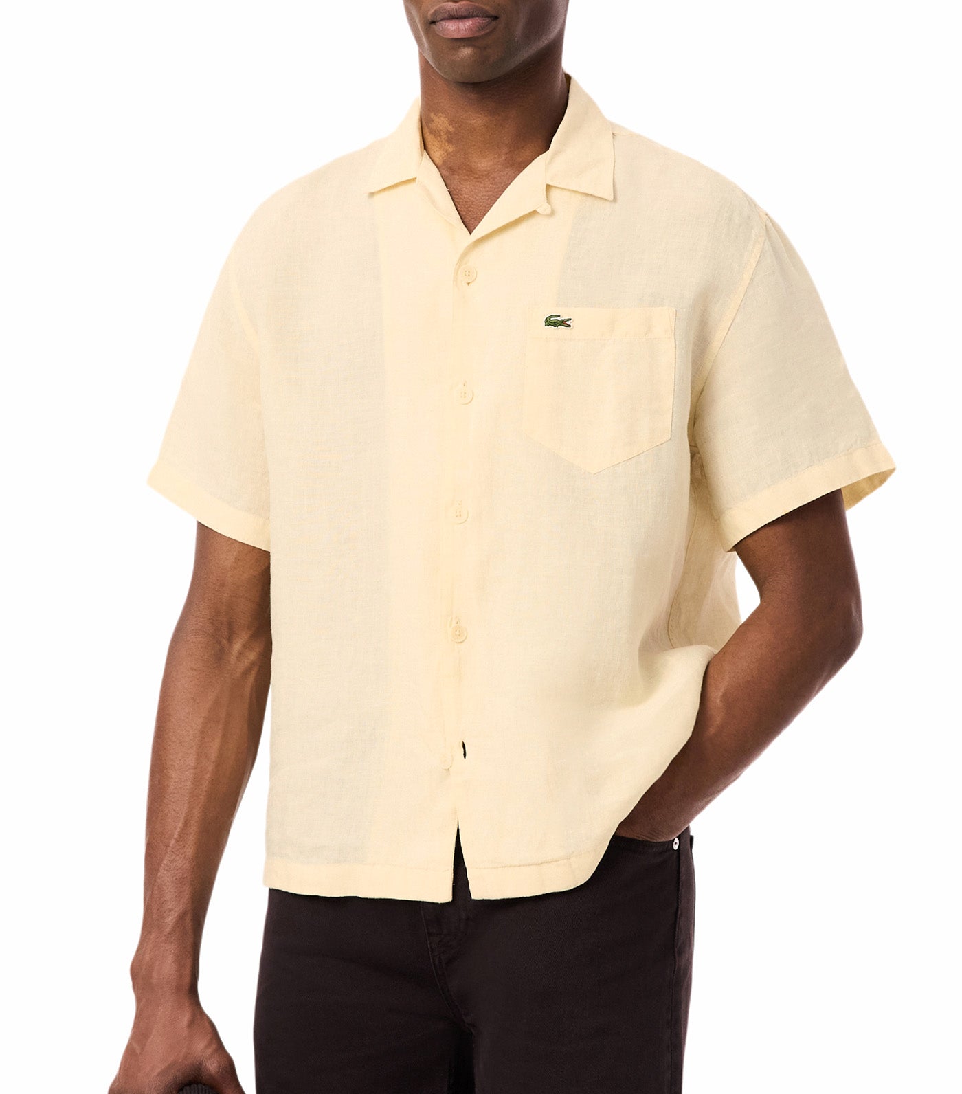 Relaxed Fit Linen Shirt Naturel Clair