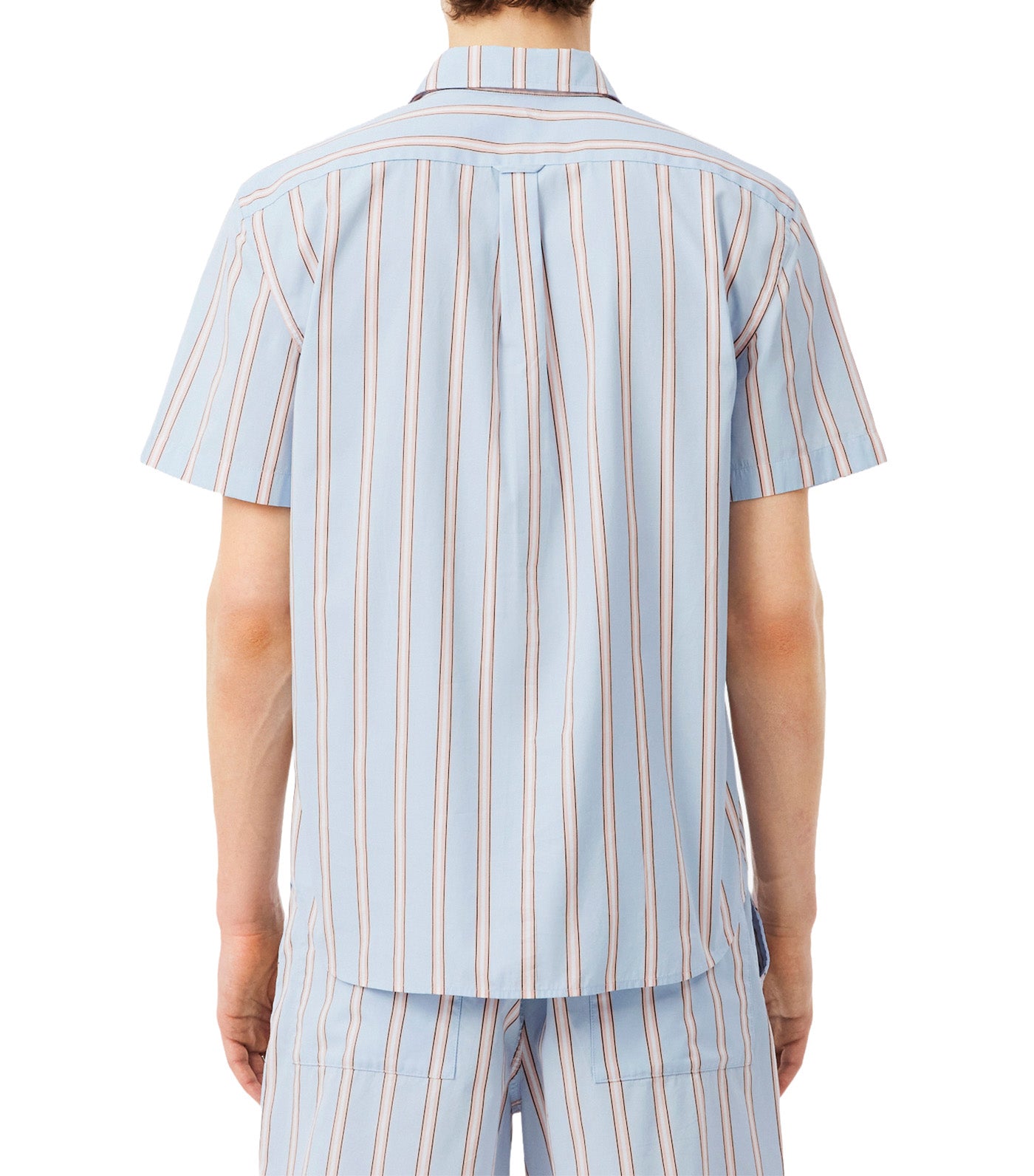 Regular Fit Striped Poplin Shirt Chambray/Miami/Blackbird