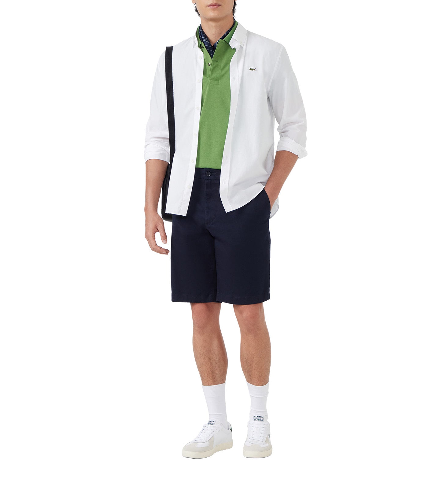 Regular Fit Stretch Poplin Shirt White