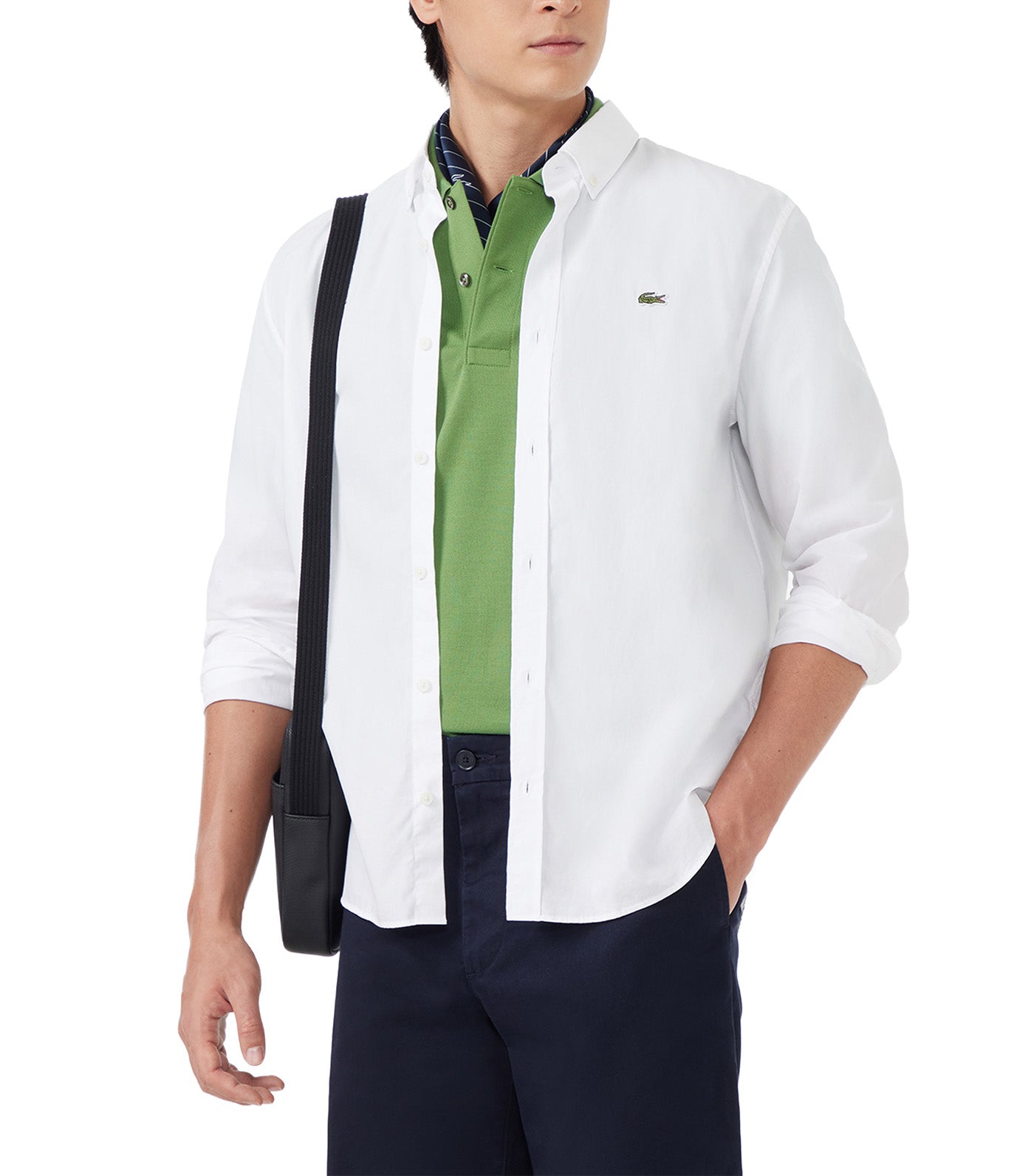 Regular Fit Stretch Poplin Shirt White