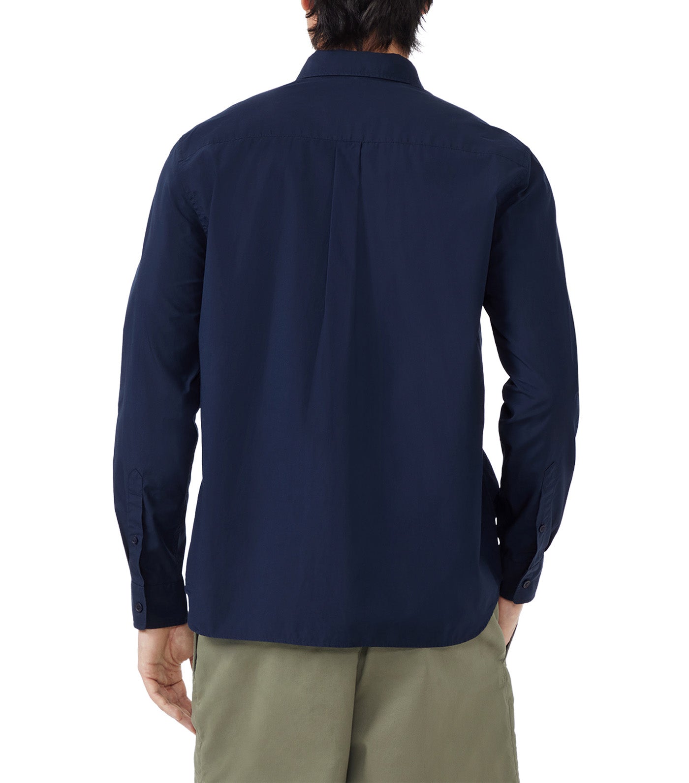 Regular Fit Stretch Poplin Shirt Navy Blue
