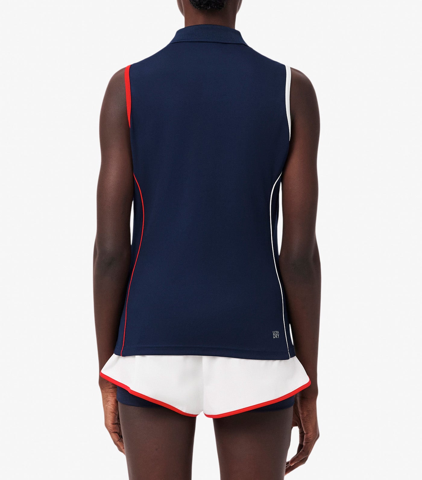 French Tennis Team Polo Shirt Sleeveless Navy Blue