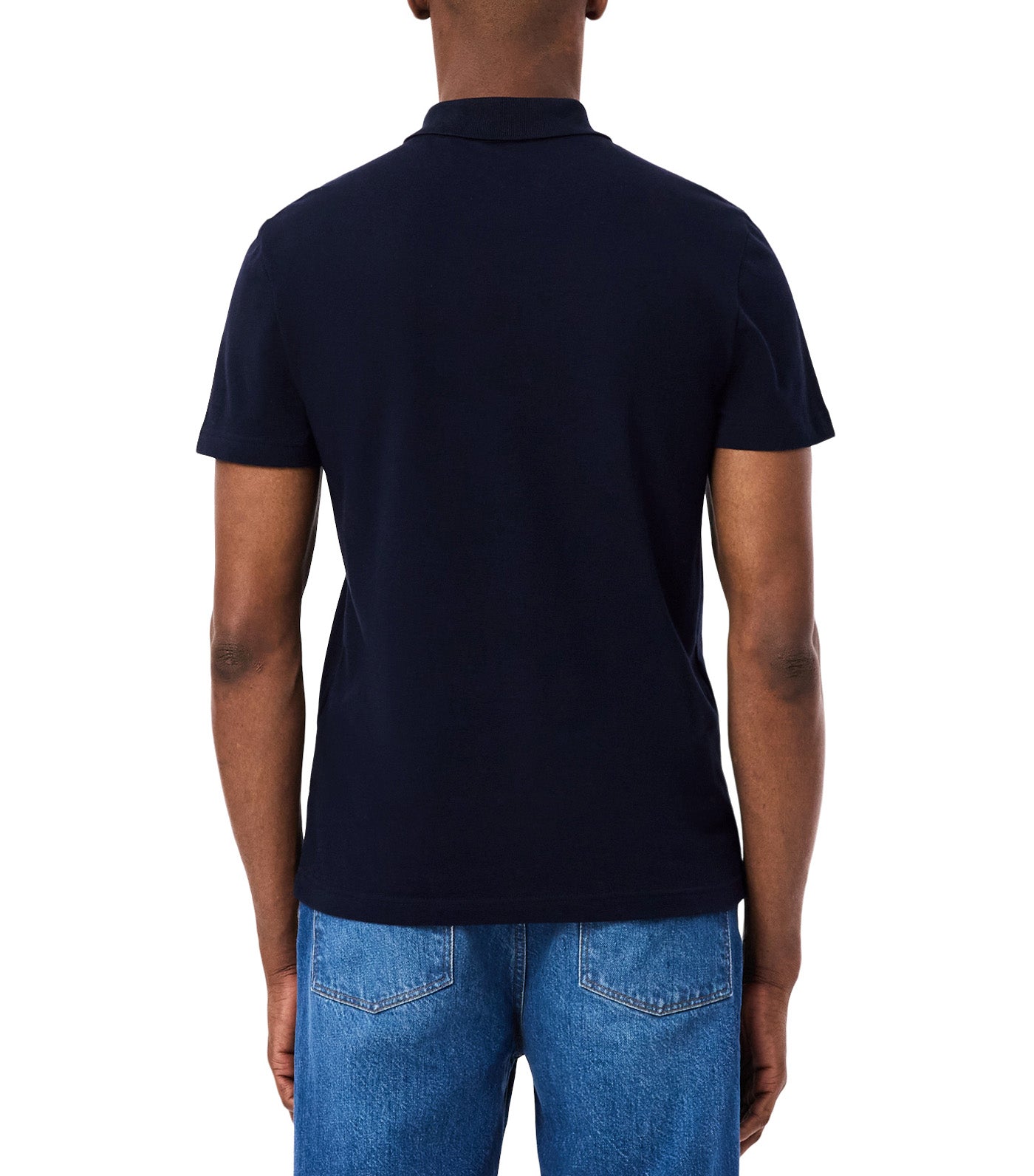 Regular Fit Cotton Colorblock Polo Shirt Blue/Chambray/White