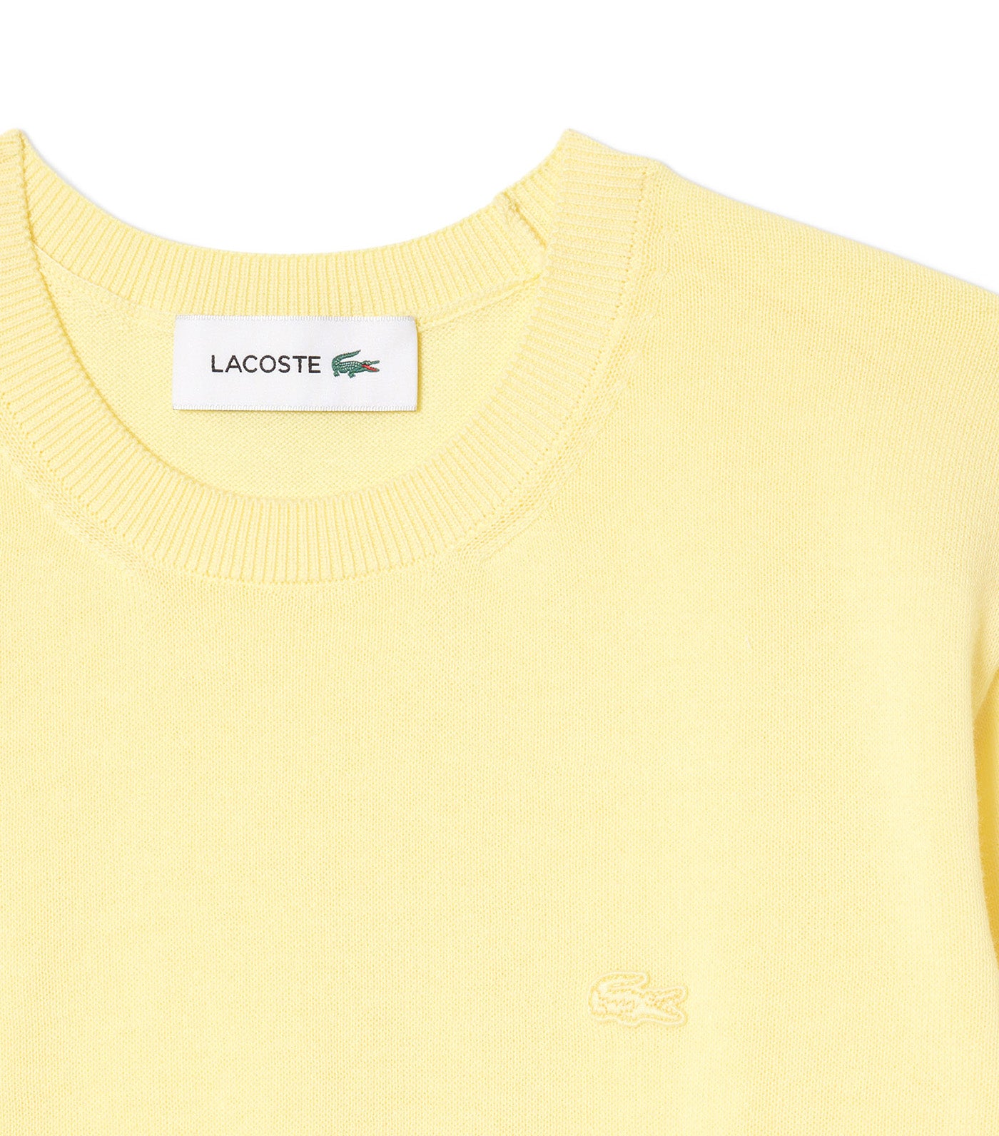 3D Knit Crew Neck Sweater Yellow