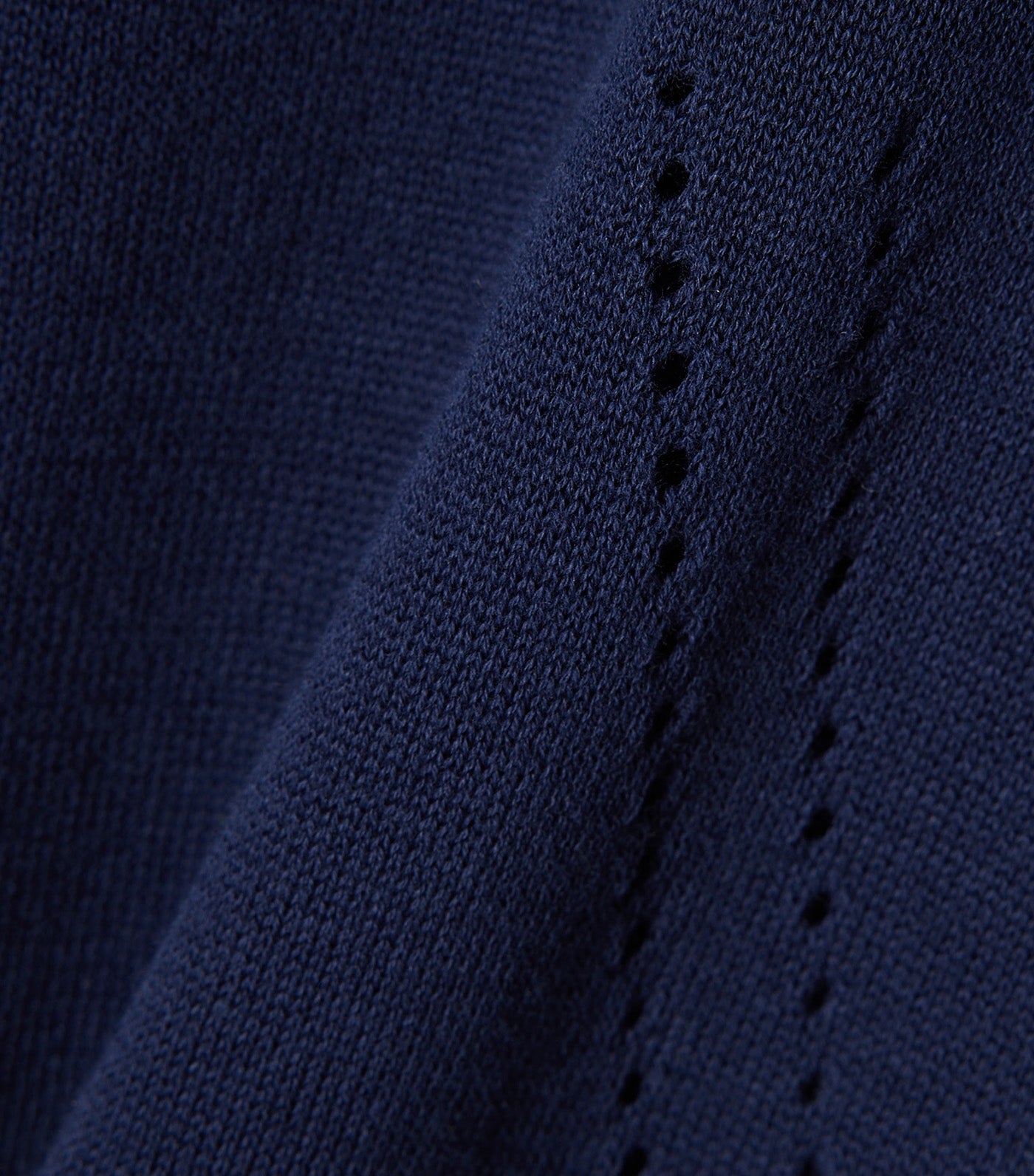 Lacoste Short Sleeved 3D Knit Sweater Navy Blue