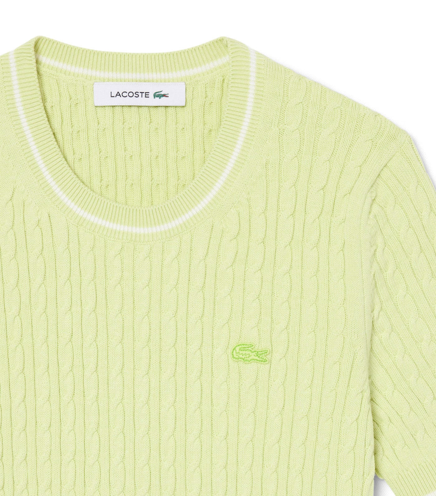 Short Sleeved Cable Knit Sweater