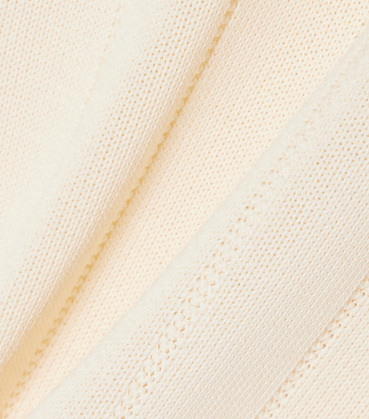 Lacoste Fluid Ribbed Knit Polo Collar Sweater Naturel Clair