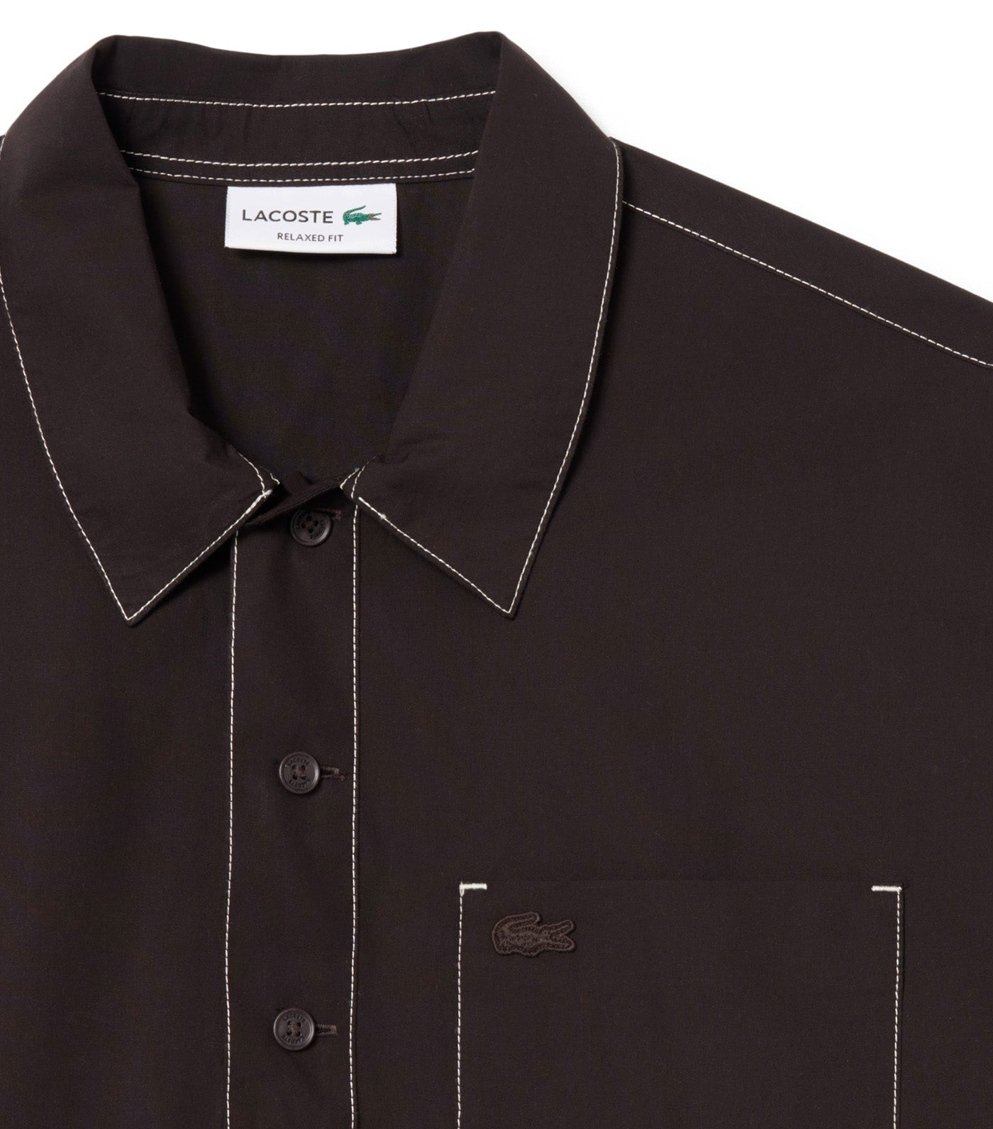 Relaxed Fit Short Sleeved Poplin Shirt Buffalo