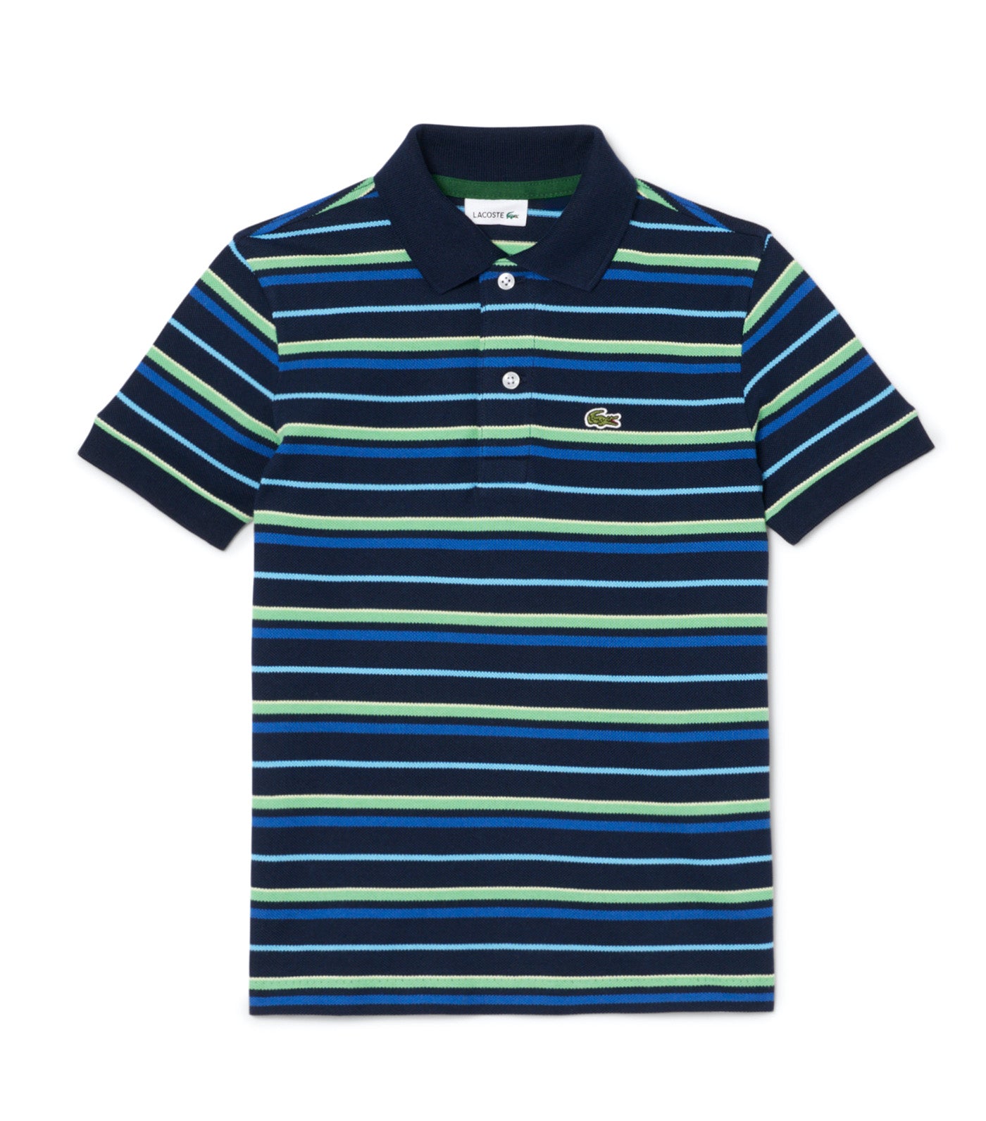 Contrast Stripe Petit Piqué Polo Shirt