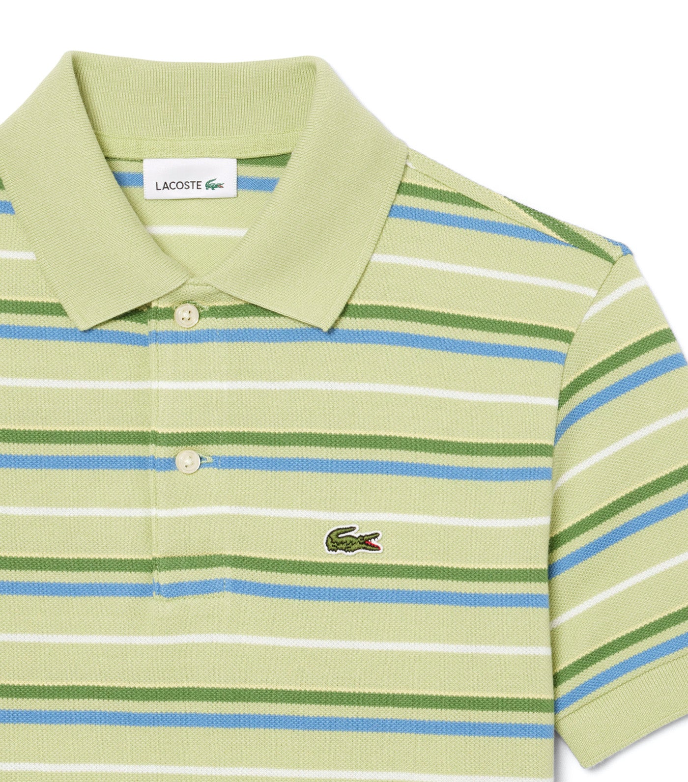 Contrast Stripe Petit Piqué Polo Shirt