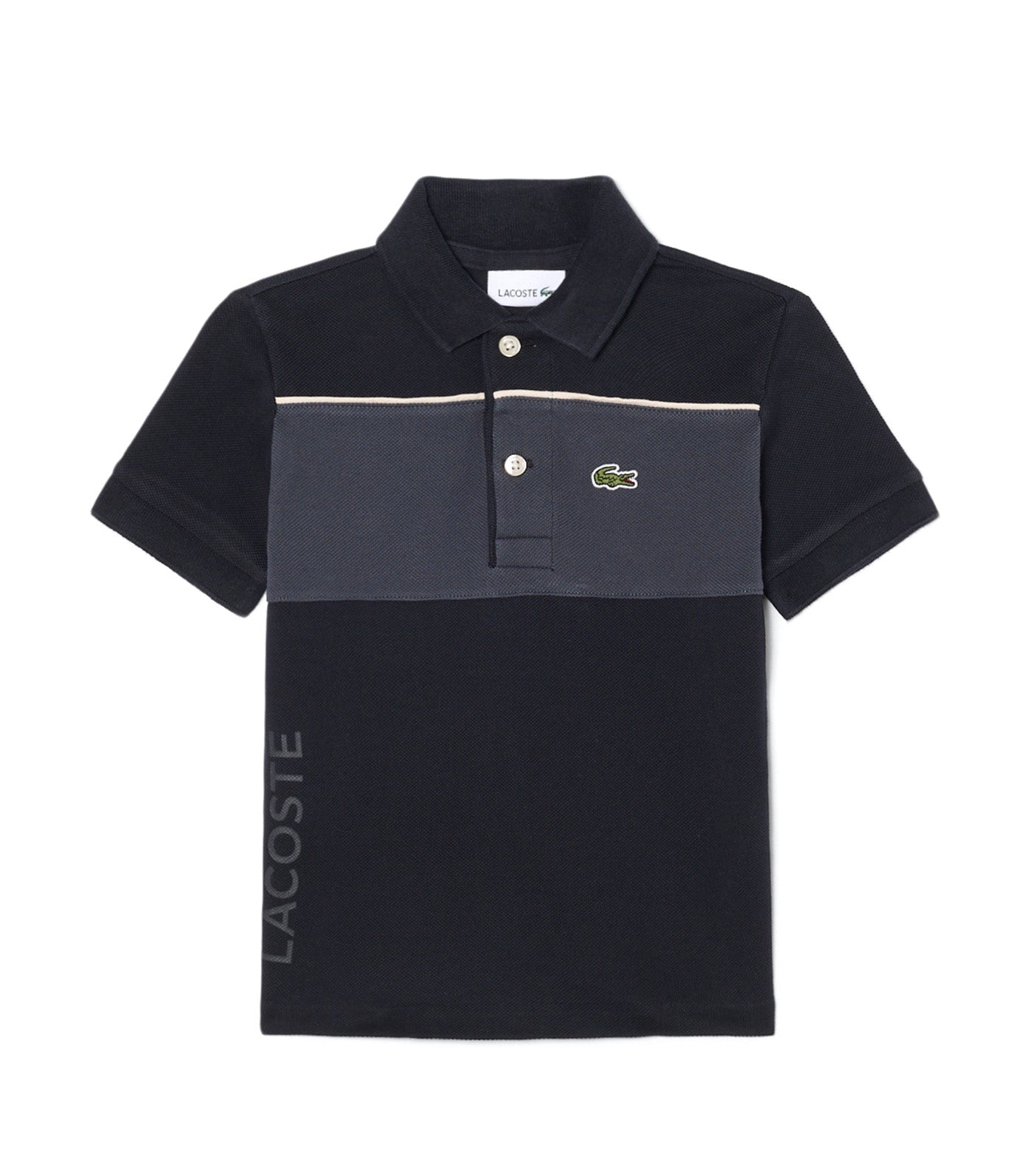Colorblock Petit Piqué Polo Shirt Blackbird