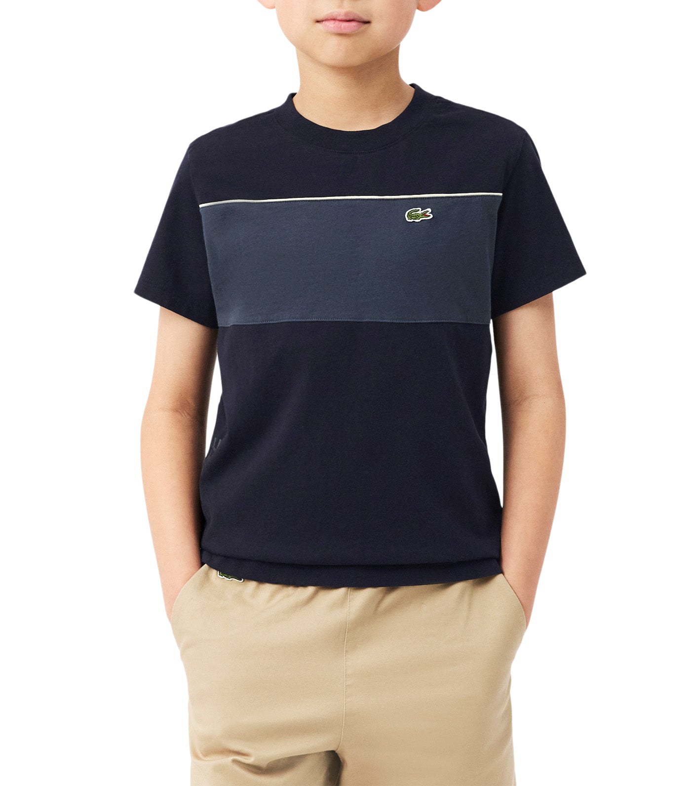 Cotton Color-Block T-Shirt
