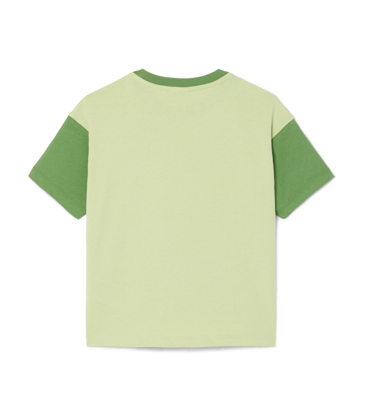 Contrast Trim Cotton T-Shirt