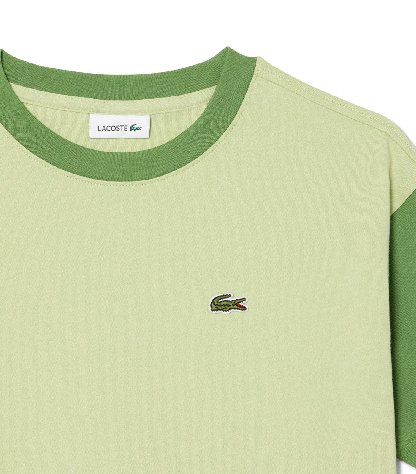 Contrast Trim Cotton T-Shirt