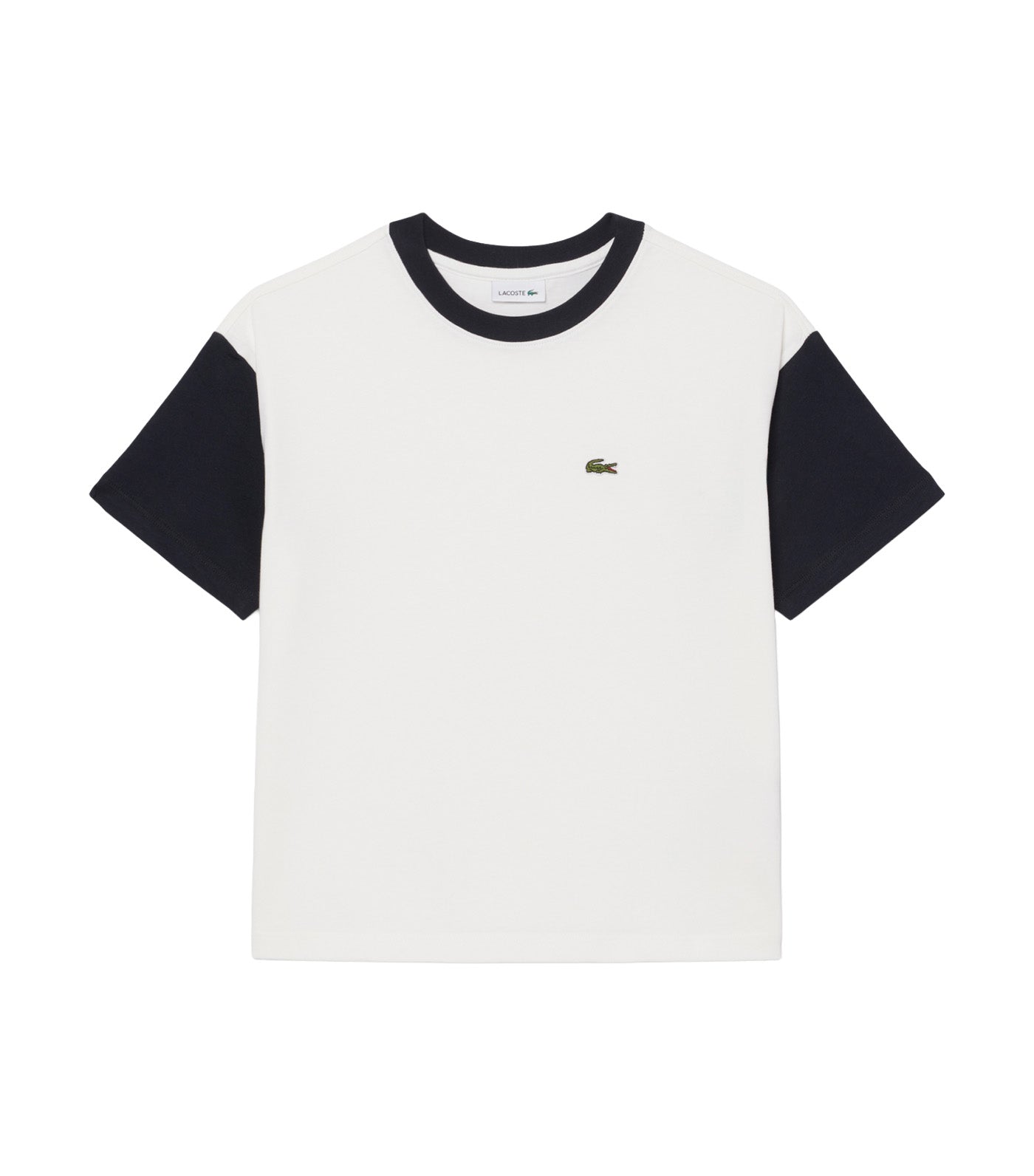 Contrast Trim Cotton T-Shirt