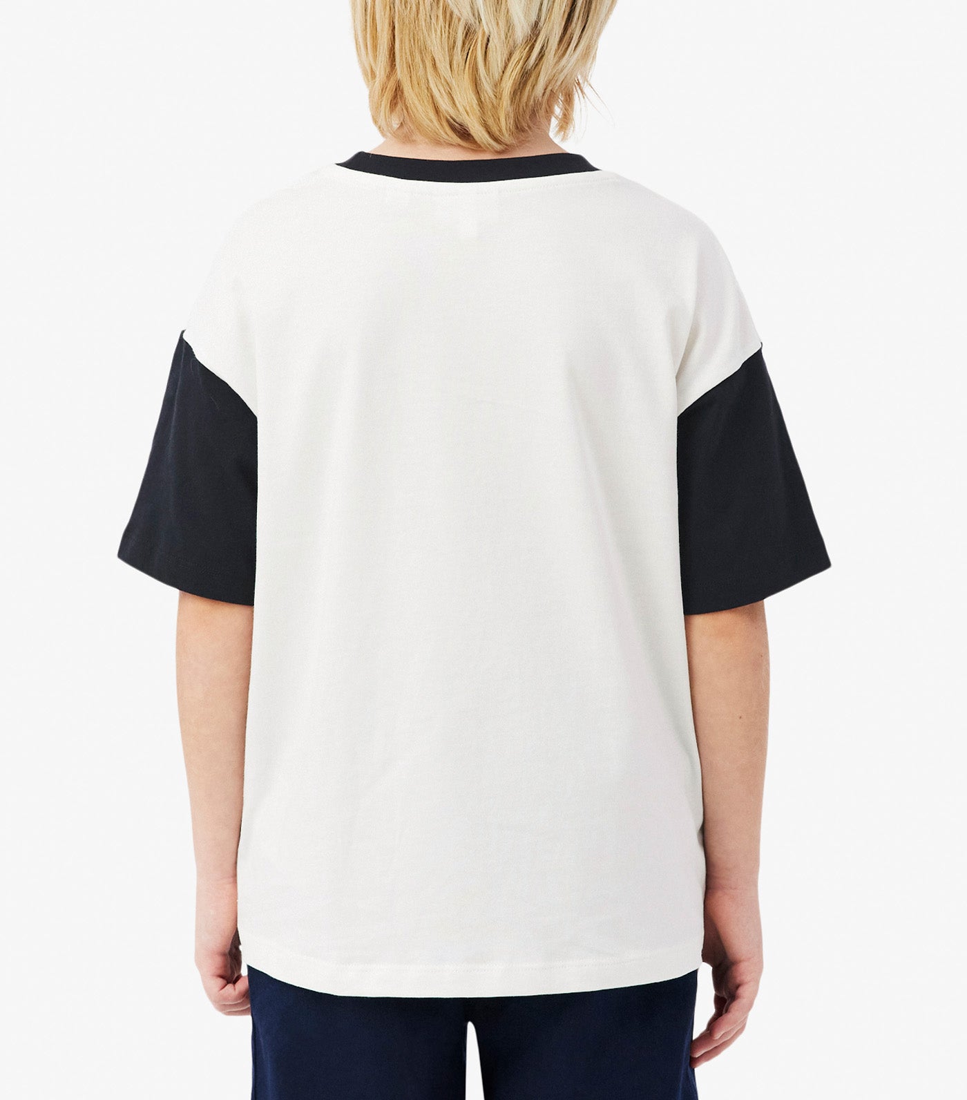Contrast Trim Cotton T-Shirt