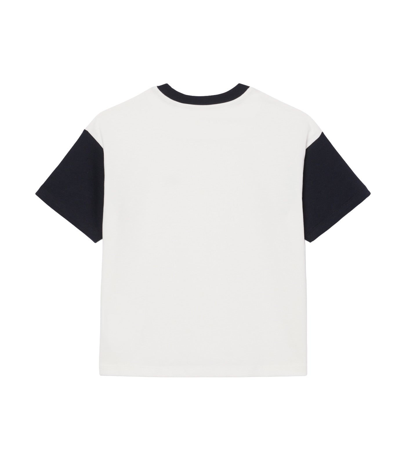 Contrast Trim Cotton T-Shirt