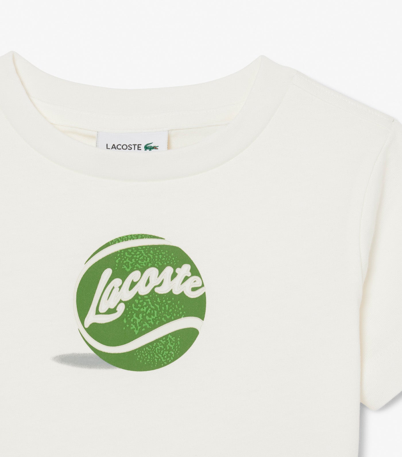 Tennis Print Cotton T-Shirt White