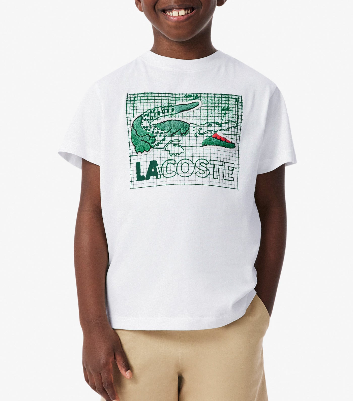 Graphic Print Cotton T-Shirt White