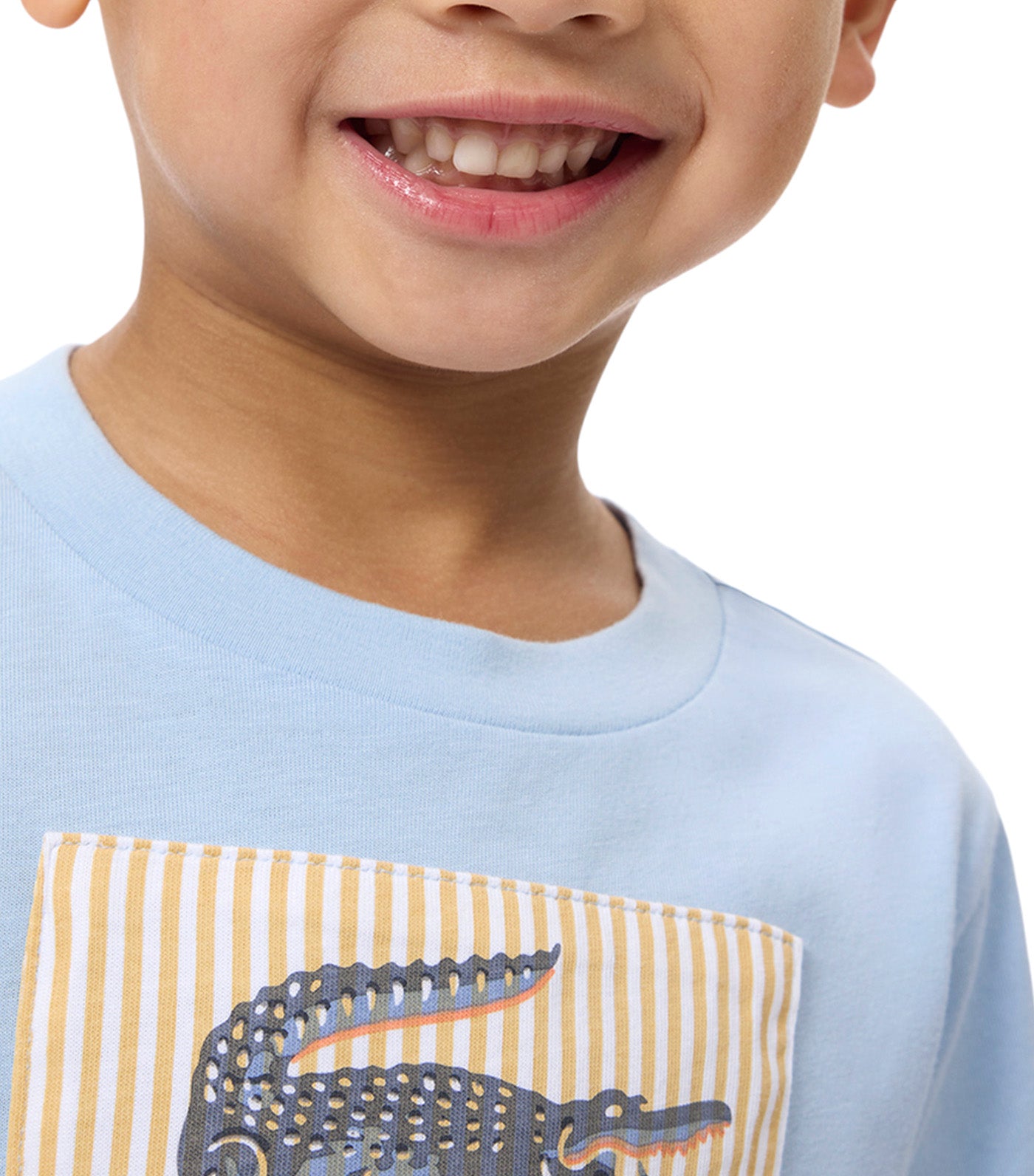 Badge Accent Cotton T-Shirt