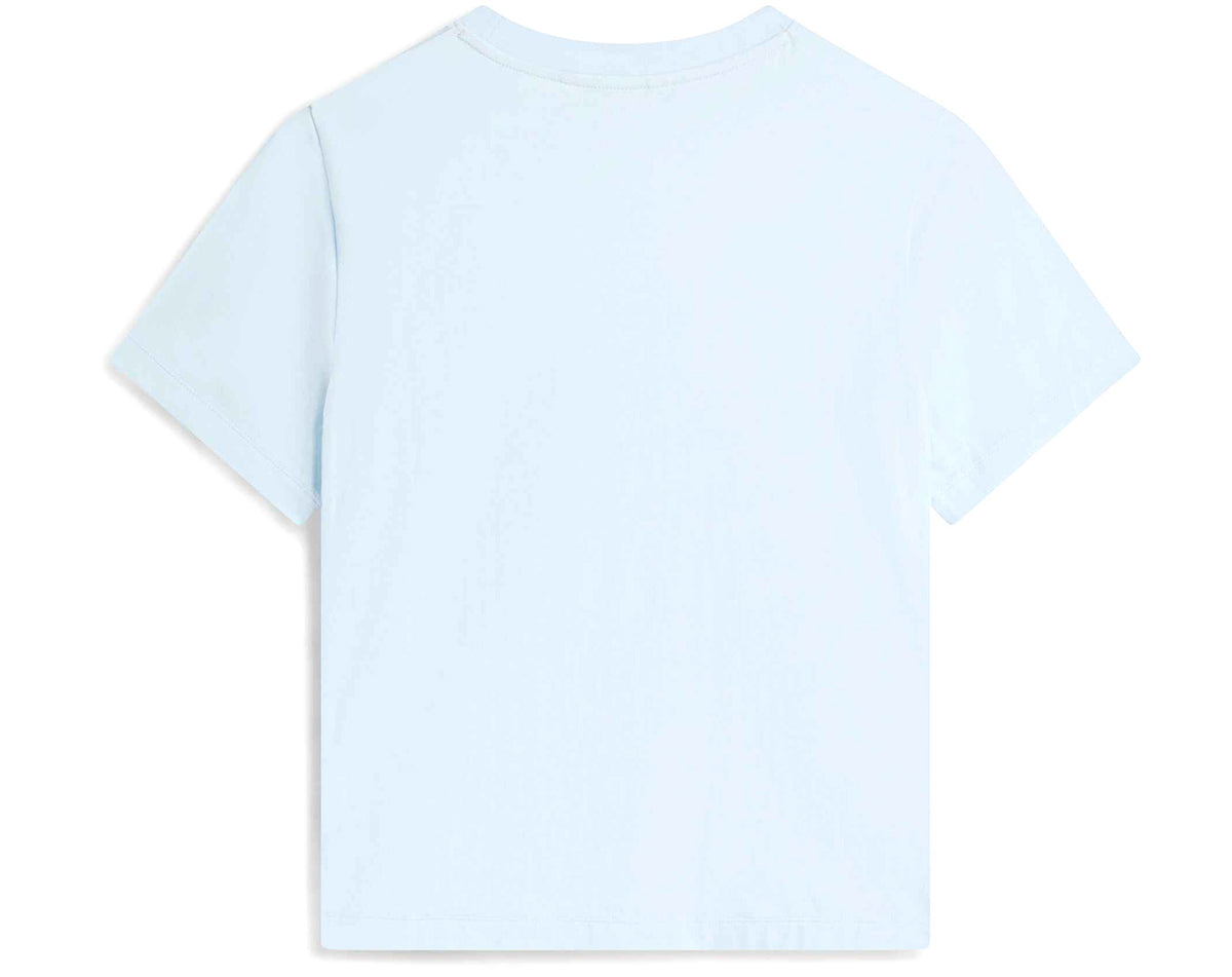 Women's Script Reg Crew Neck Tee Keepsake Blue