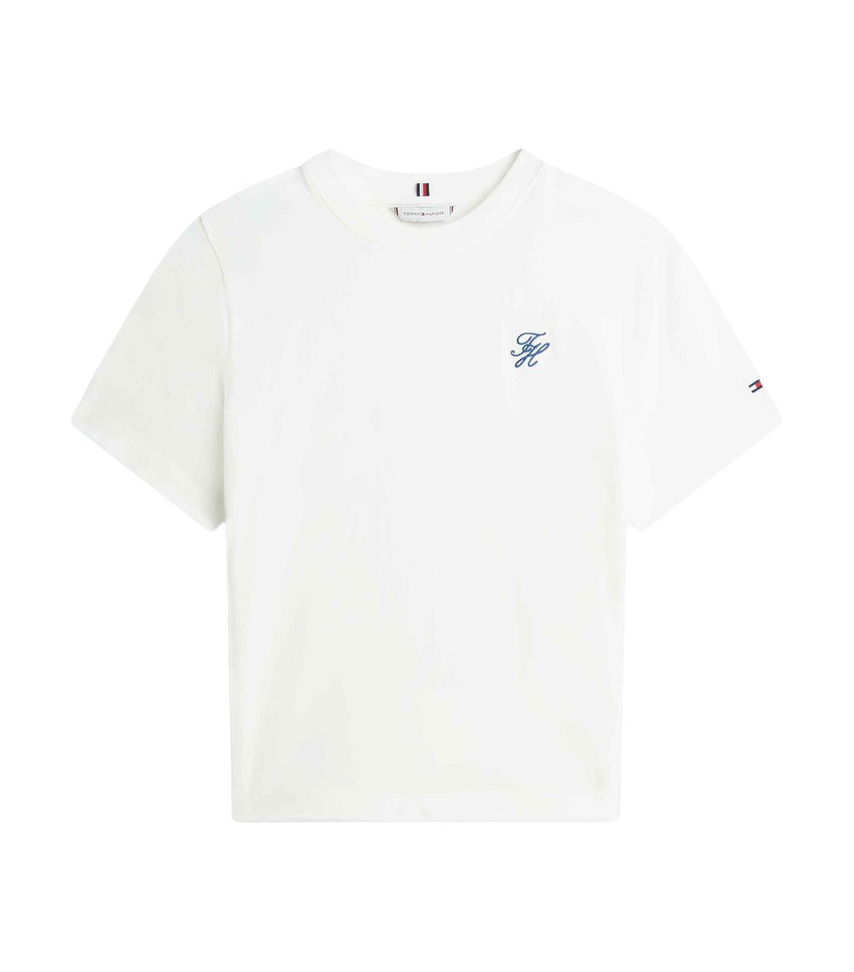Women's Script Reg Crew Neck Tee Ecru