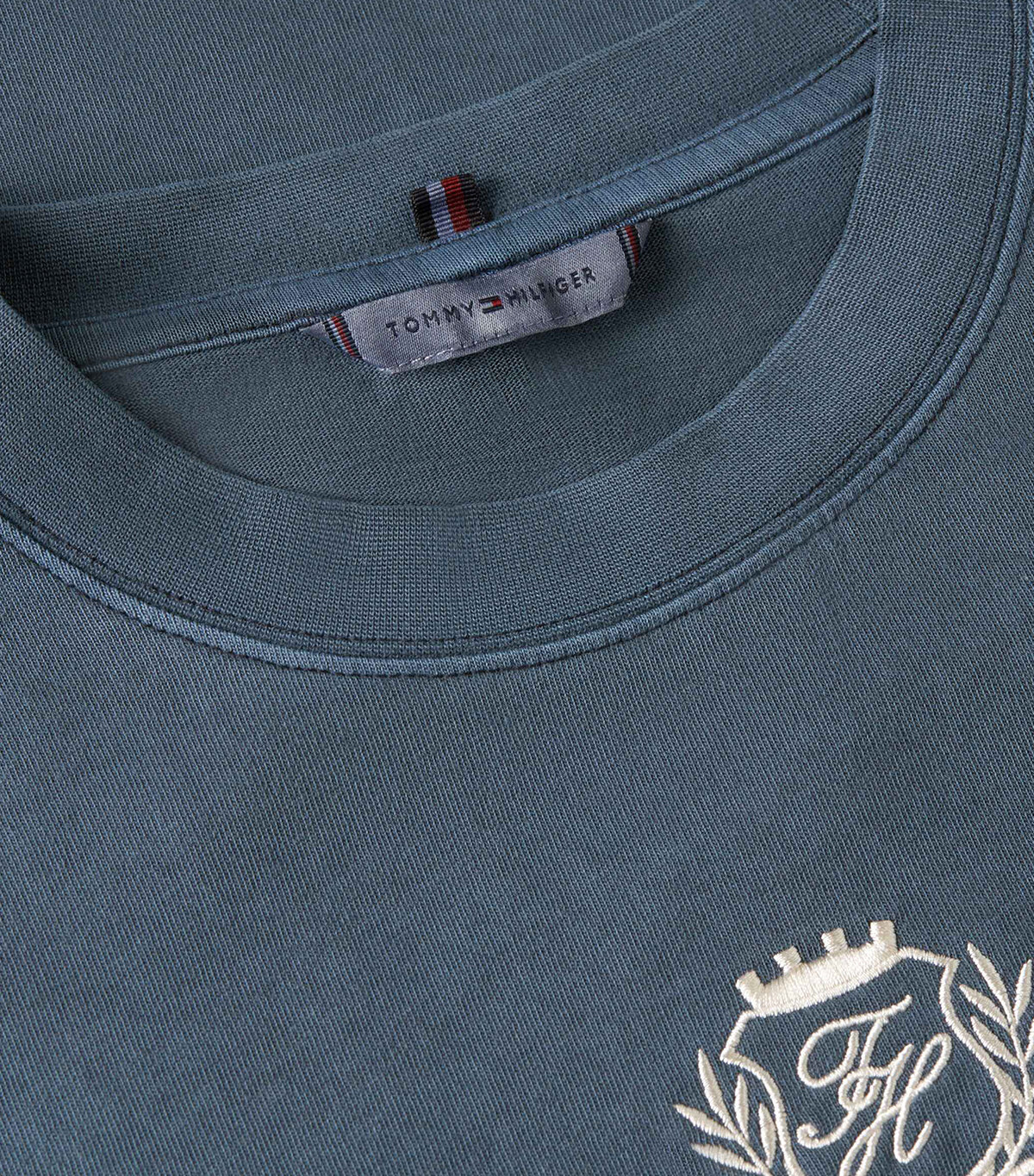 Women's Varsity Crest Modern Crew Neck Tee Dark Night Navy
