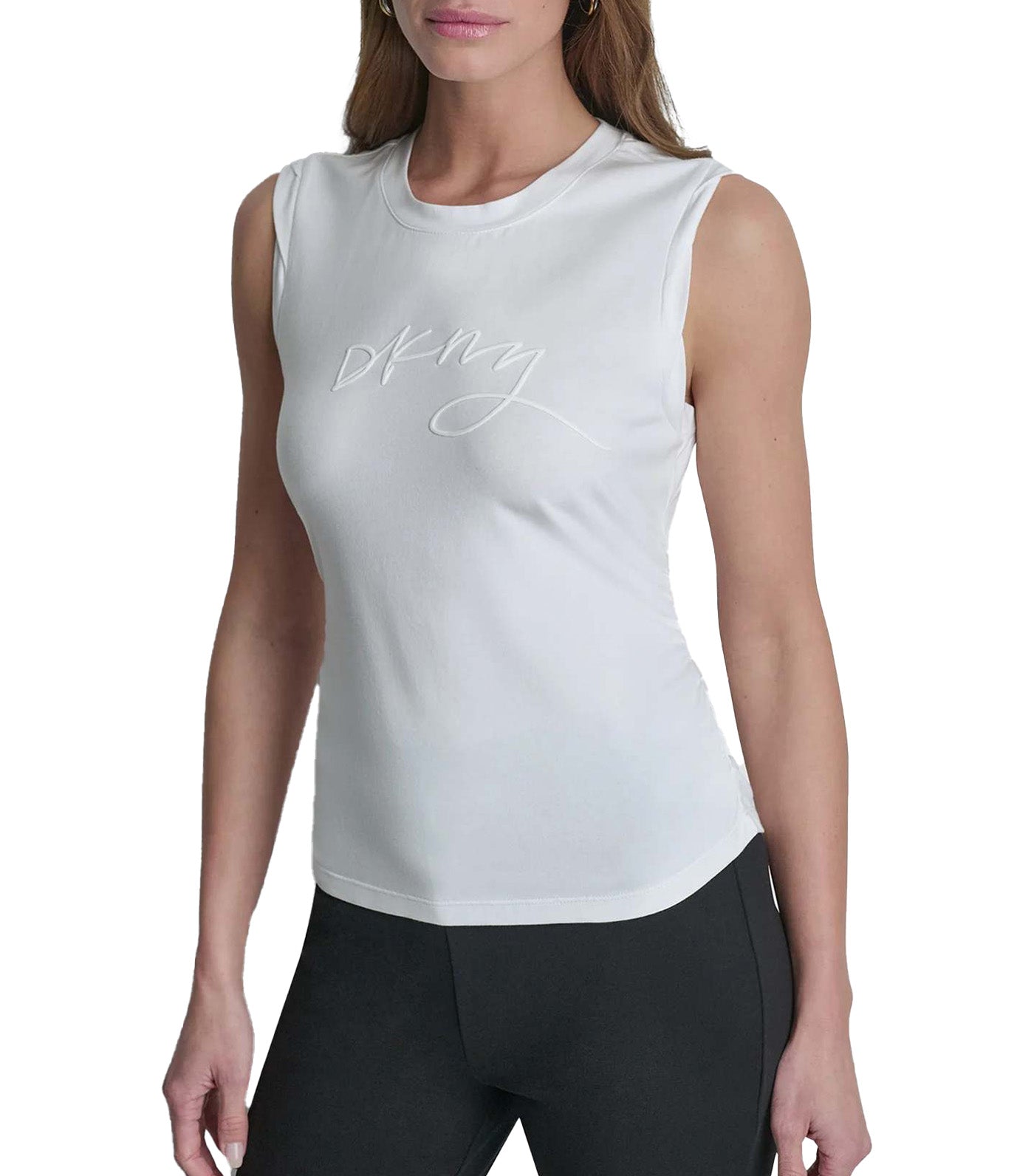 Short Sleeve Script Logo Ruch Top White