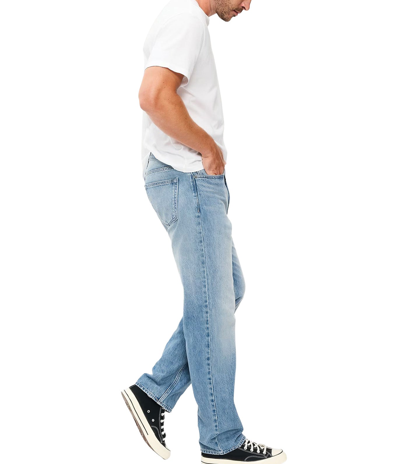 Structured Loose Non-Stretch Jeans