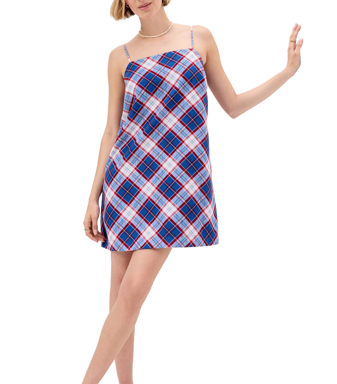 Strappy Mini Shift Dress