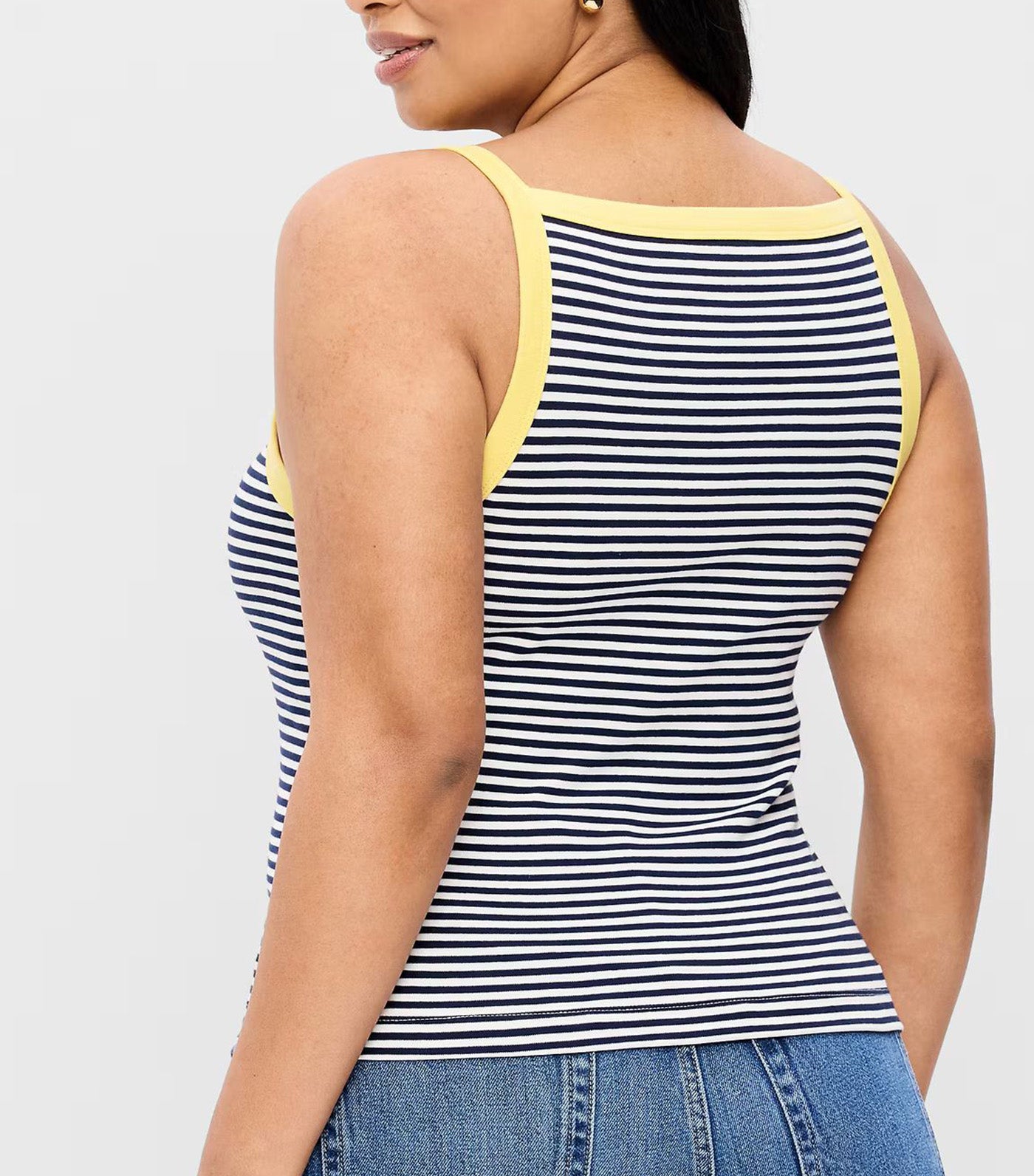 Snug Apron-Neck Tank Top