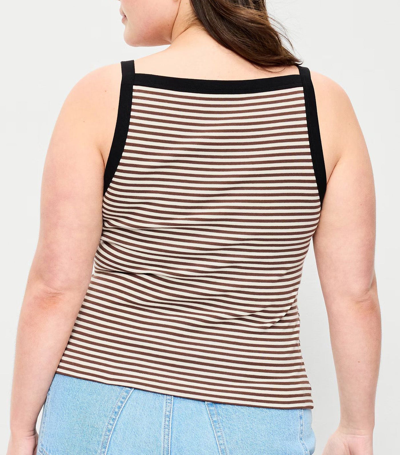 Snug Apron-Neck Tank Top
