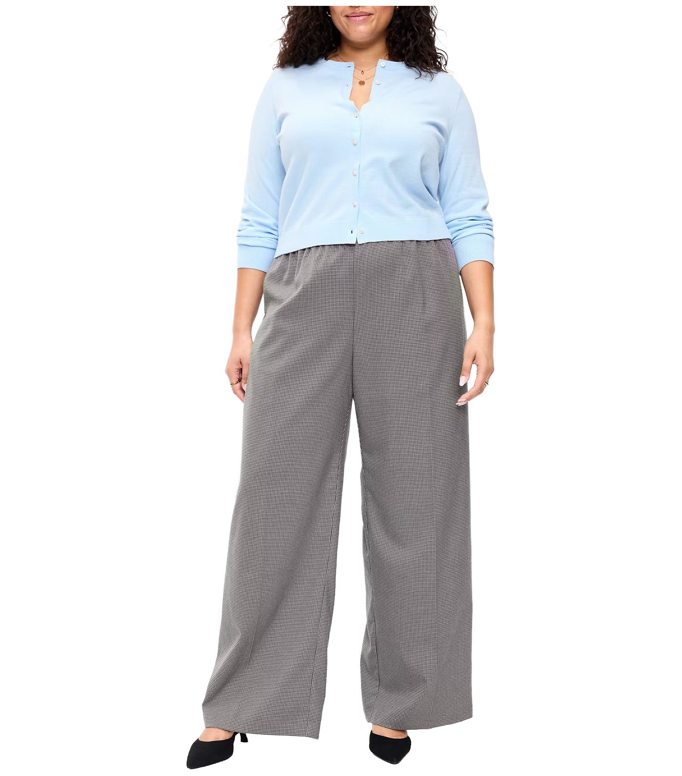 High-Waisted Billie Wide-Leg Trouser Chrome Gray