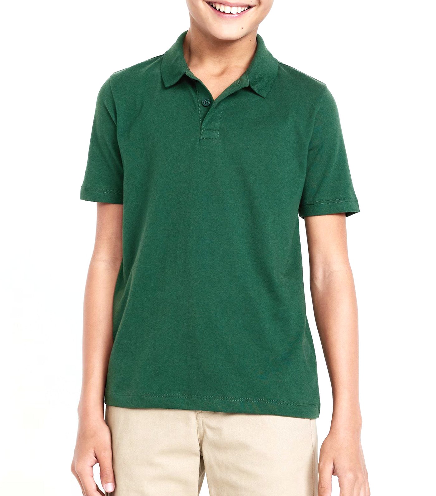 School Uniform Jersey Polo Shirt for Boys