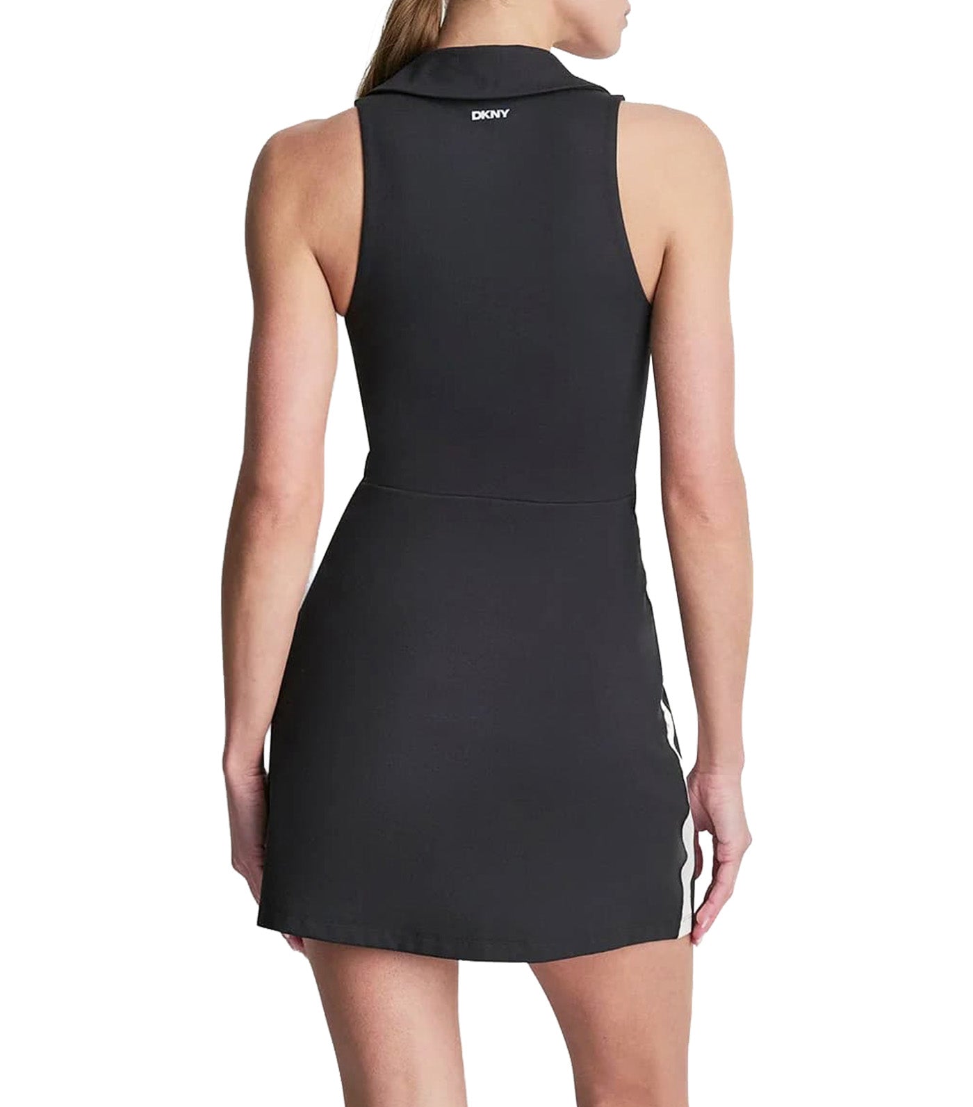 Balance Compression Side Stripe Dress Black-Eggnog