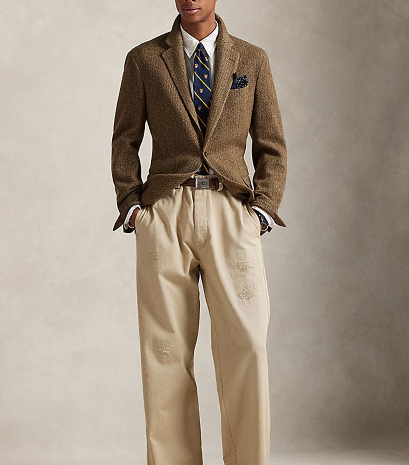 Men's Custom Fit Striped Oxford Shirt