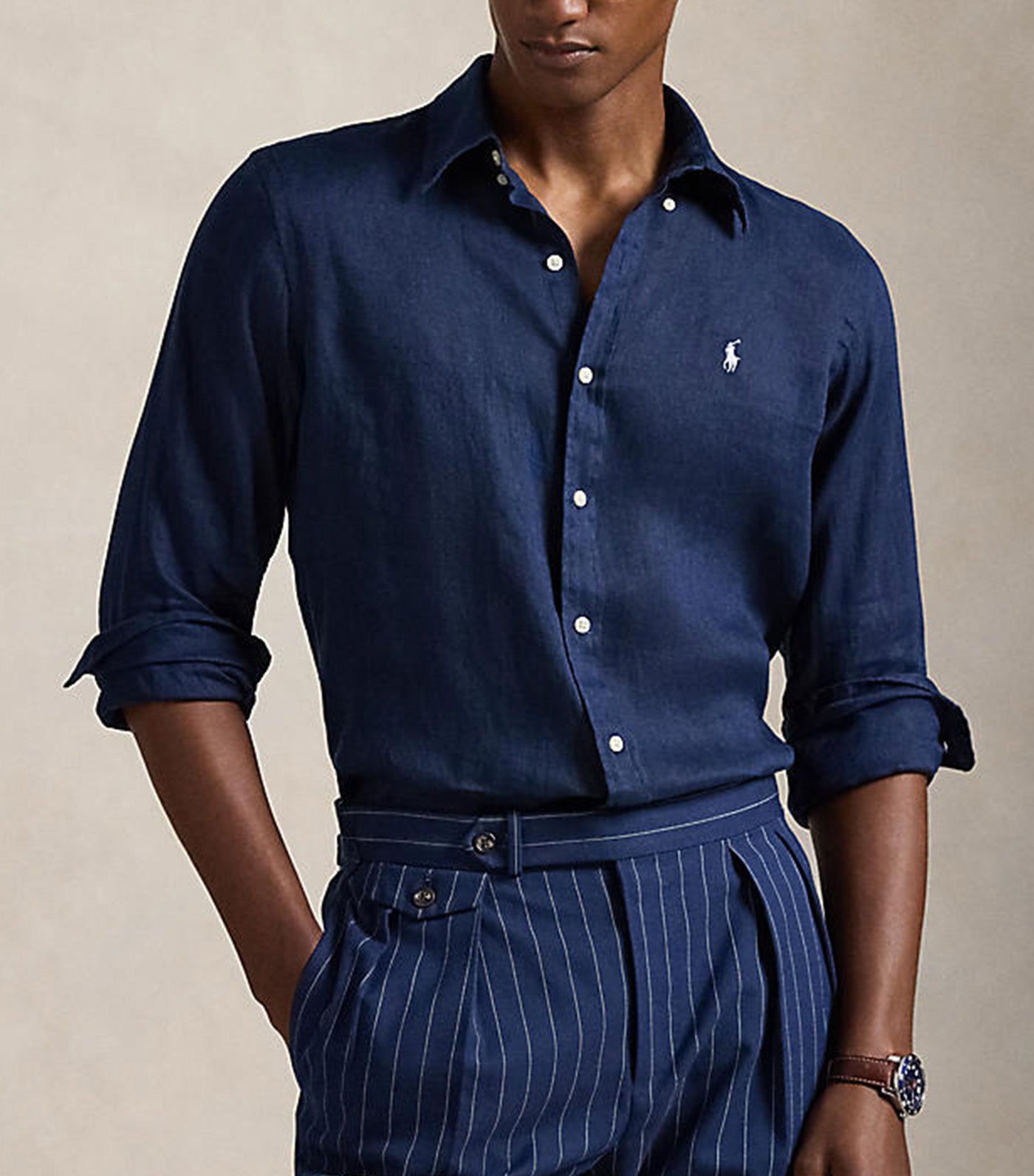 Men's Custom Fit Linen Shirt